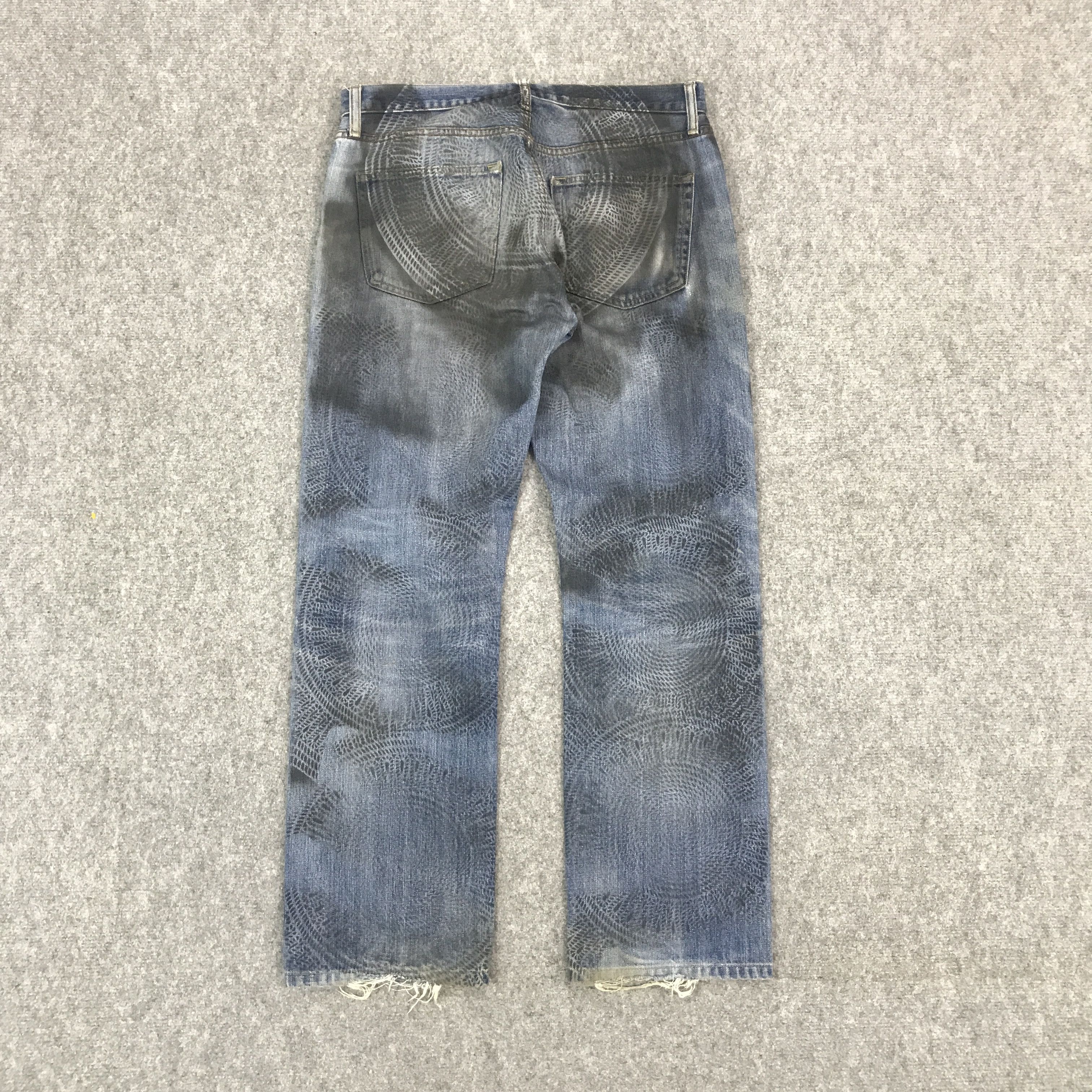 Uniqlo UNIQLO DISTRESSED DENIM JEANS PANTS Size US 32 / EU 48 - 2 Thumbnail