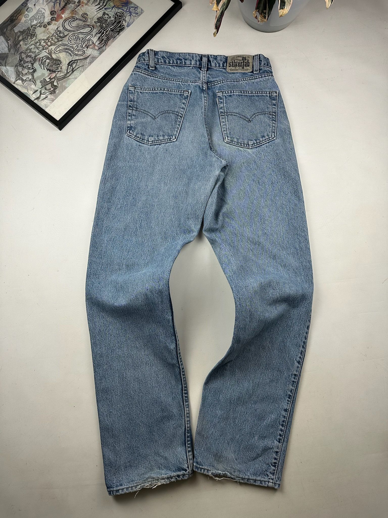 Levi's Levis silver tab jeans vintage baggy washed pants 33x32