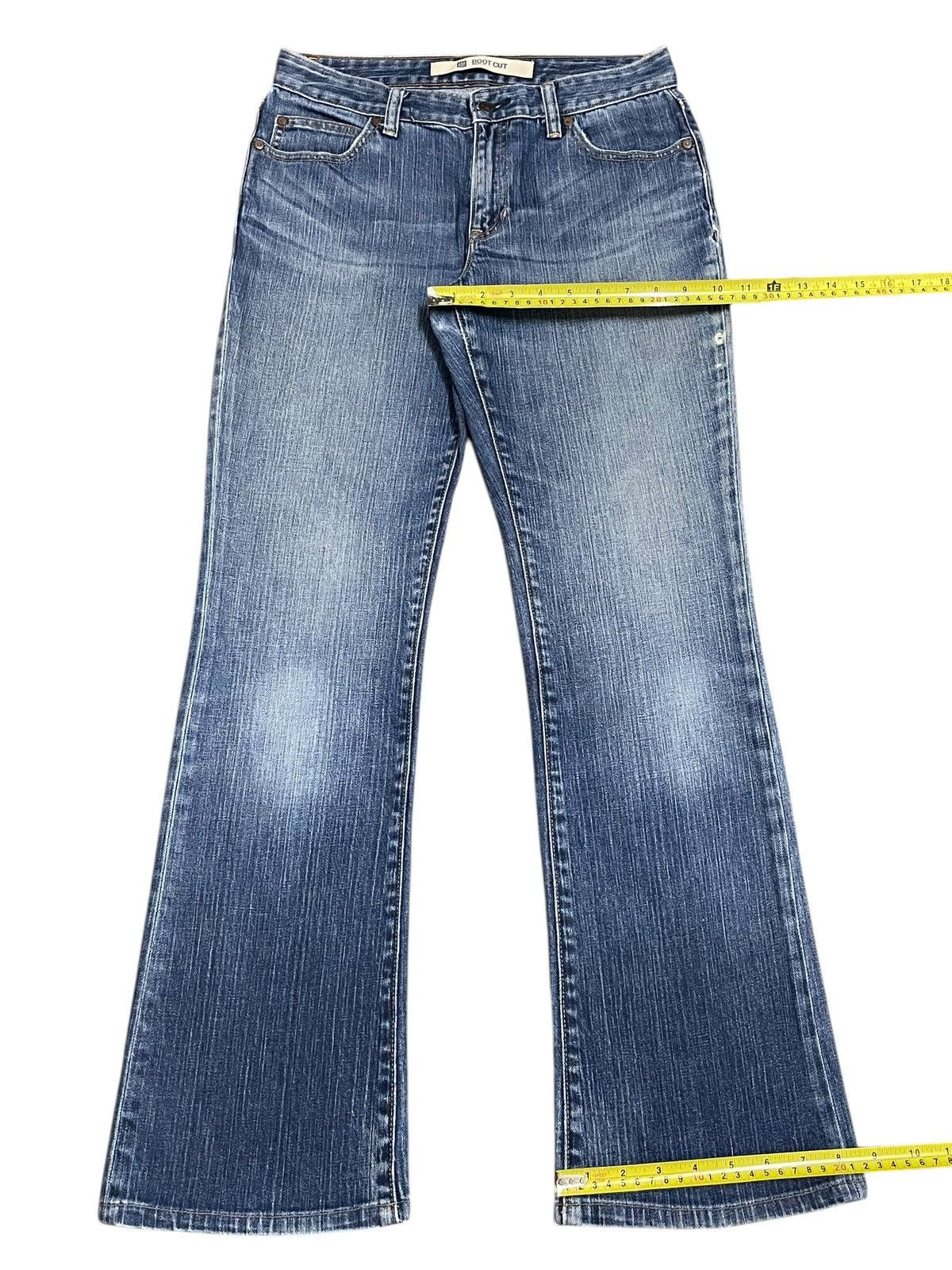 Gap × Yeezy Vintage Y2K Gap Bootcut Strech Denim Blue Washed Jeans Size 30" / US 8 / IT 44 - 16 Thumbnail
