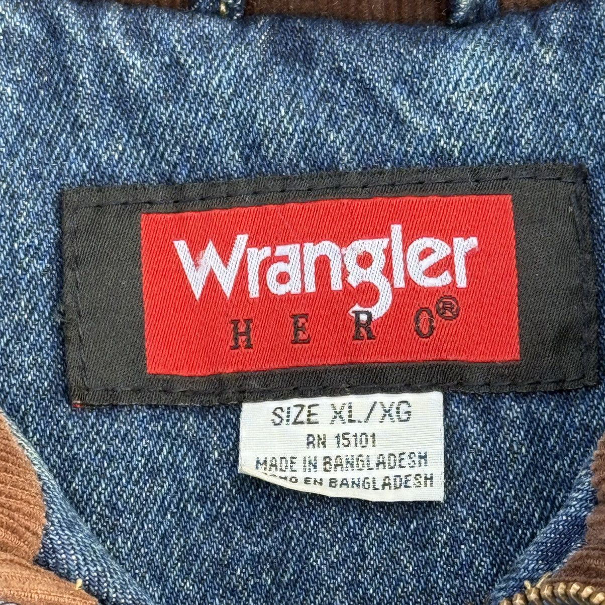 Wrangler Wrangler Hero Denim Sherpa Lined Vest Brown Corduroy Trim Size US XL / EU 56 / 4 - 3 Thumbnail