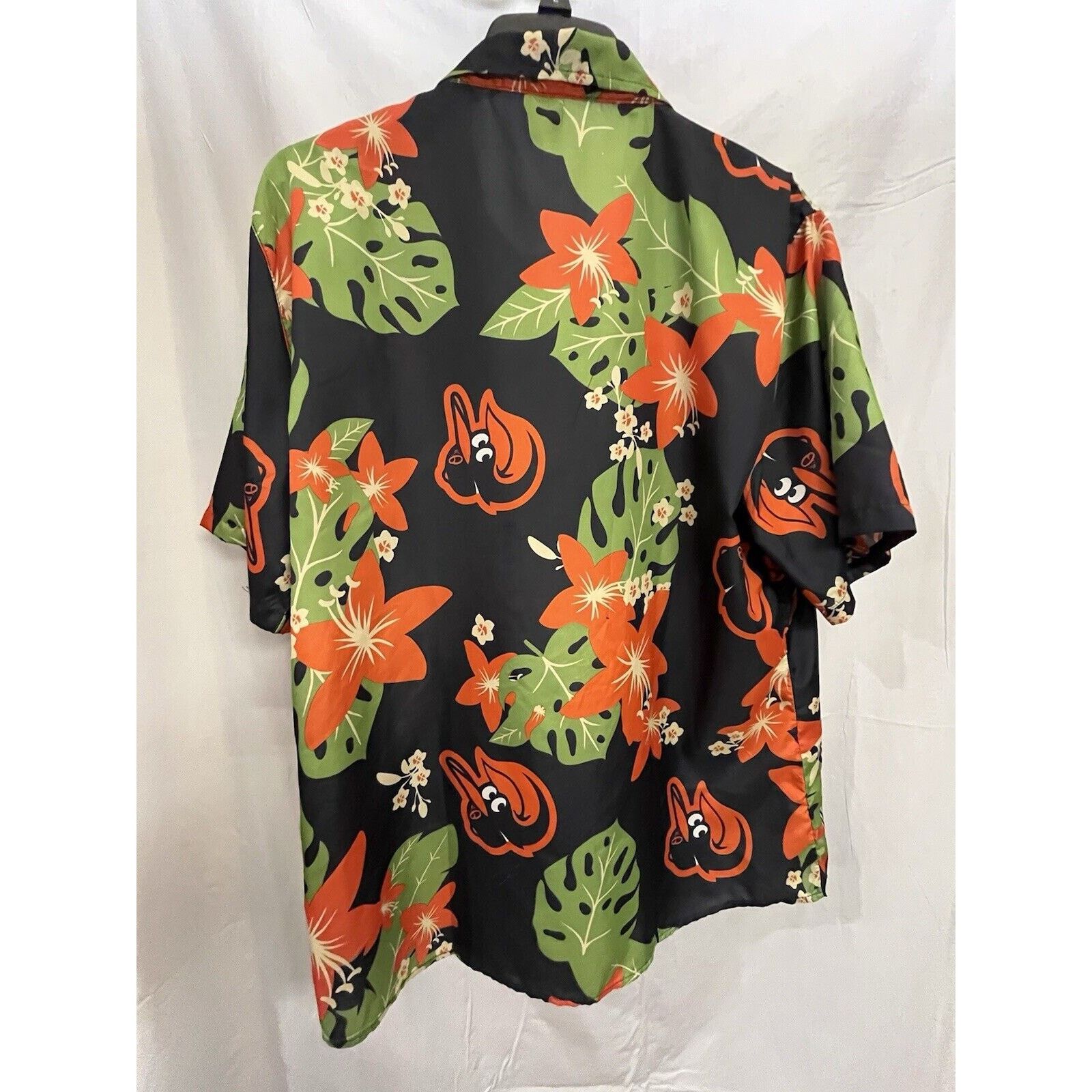 Majestic BALTIMORE ORIOLES Men's MLB Majestic OrangeSz XL Hawaiian Size US XL / EU 56 / 4 - 8 Thumbnail
