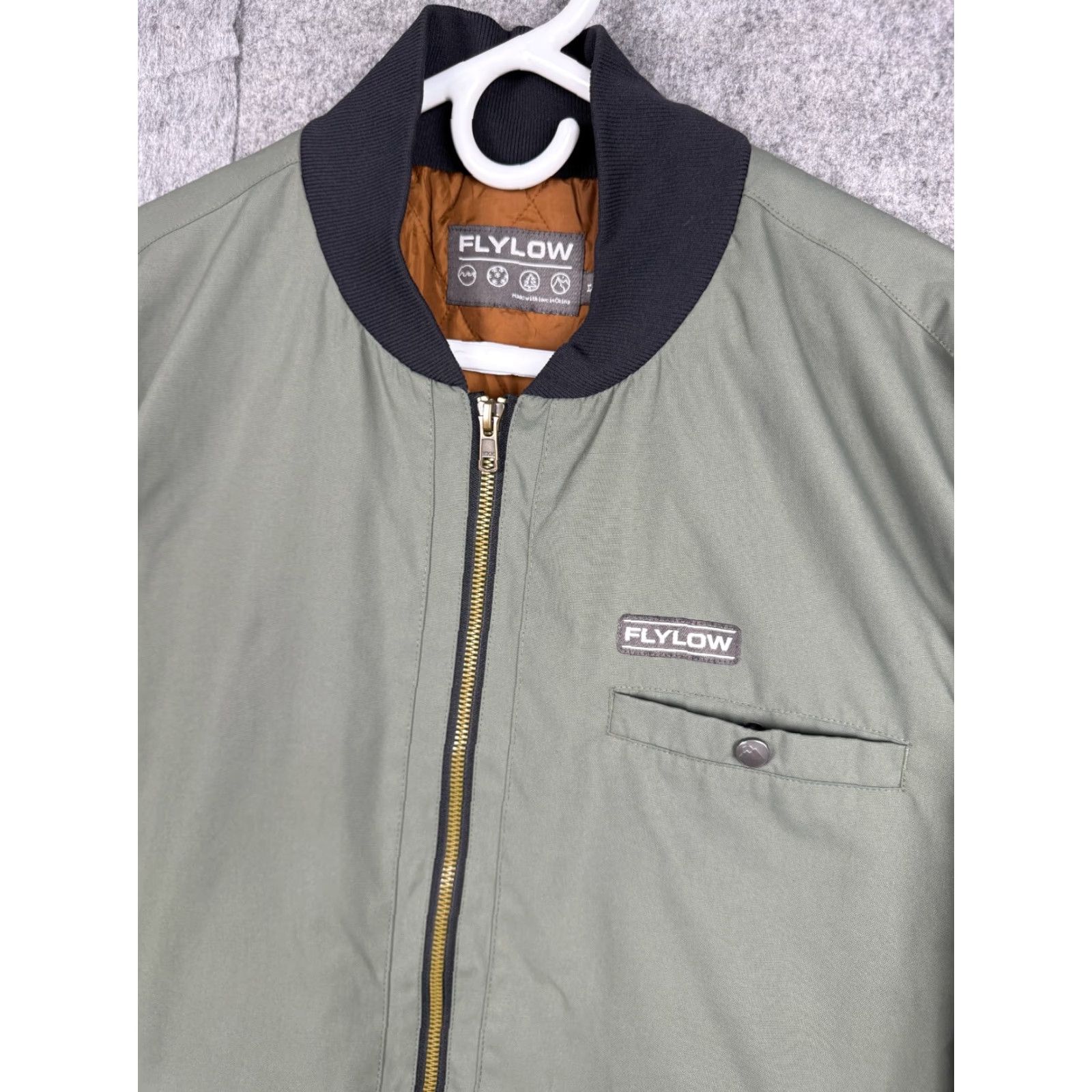 Flylow Flylow Bomber Jacket Mens Size M Green Outdoor Lined Nylon Lightweight Zip Regular 90s? Size US M / EU 48-50 / 2 - 3 Thumbnail