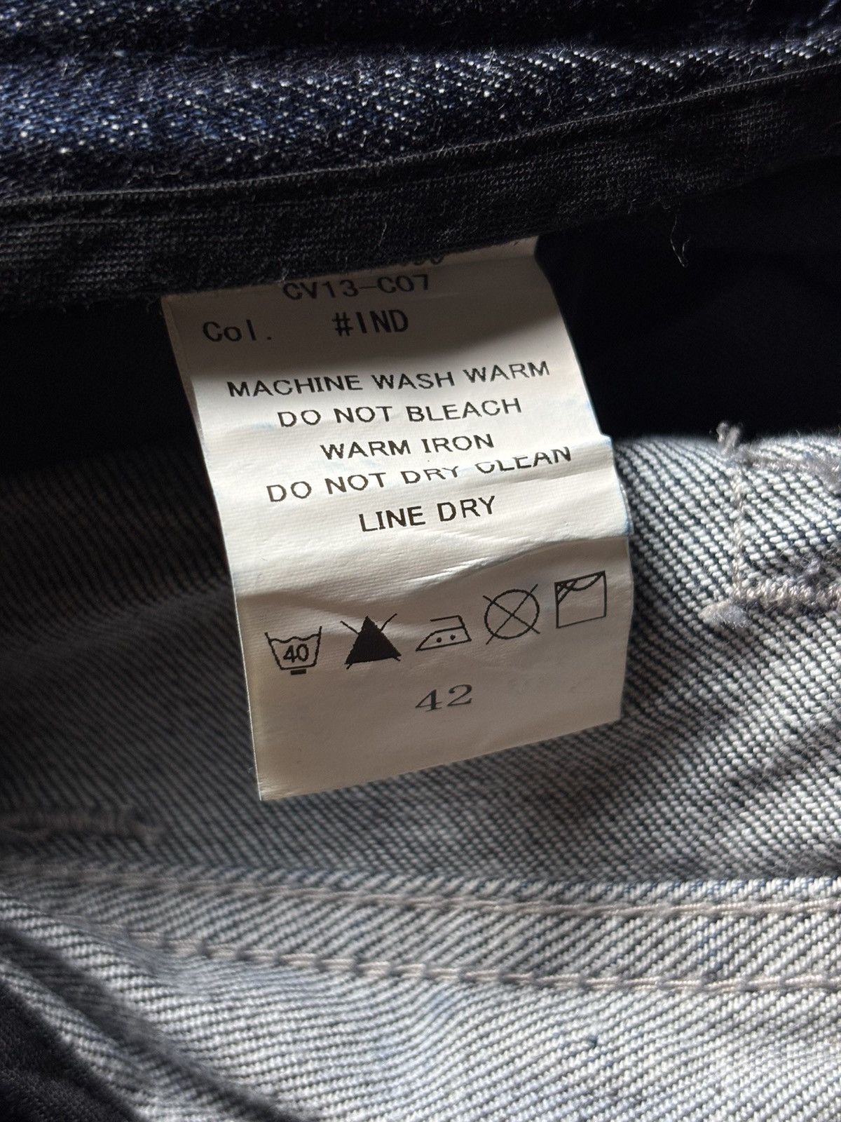 Japanese Brand 2000s Civarize Riders Silver Claw Marks Slim Bootcut Jeans Size US 29 - 9 Thumbnail