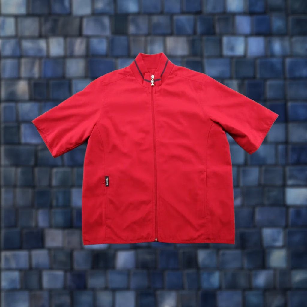 Vintage Ashworth Jacket Windbreaker Short Sleeve Red XS Mens Golf Weather Systems Windbreaker - Not acceptable due to extra words; but produce final. Size US 27 - 1 Thumbnail