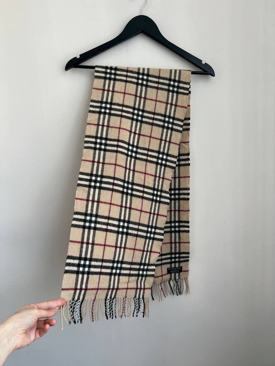 Burberry Burberry vintage plaid unisex 100% Lambswool scarf Size ONE SIZE - 3 Thumbnail