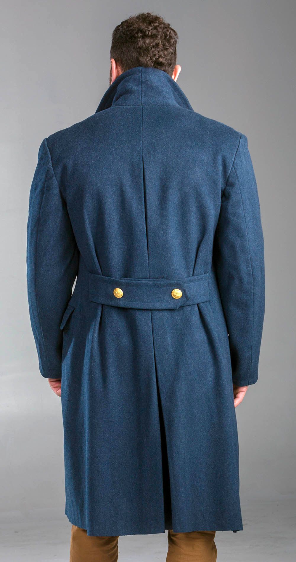 Vintage Aeronautica Militare Officer's Wool Blue Overcoat Size US L / EU 52-54 / 3 - 4 Thumbnail