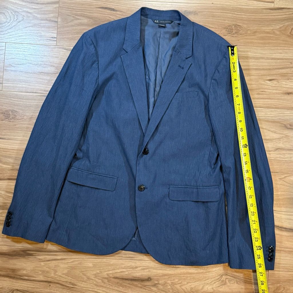 Armani Exchange Armani Exchange Men’s Blue Blazer 42R Size 42R - 7 Thumbnail