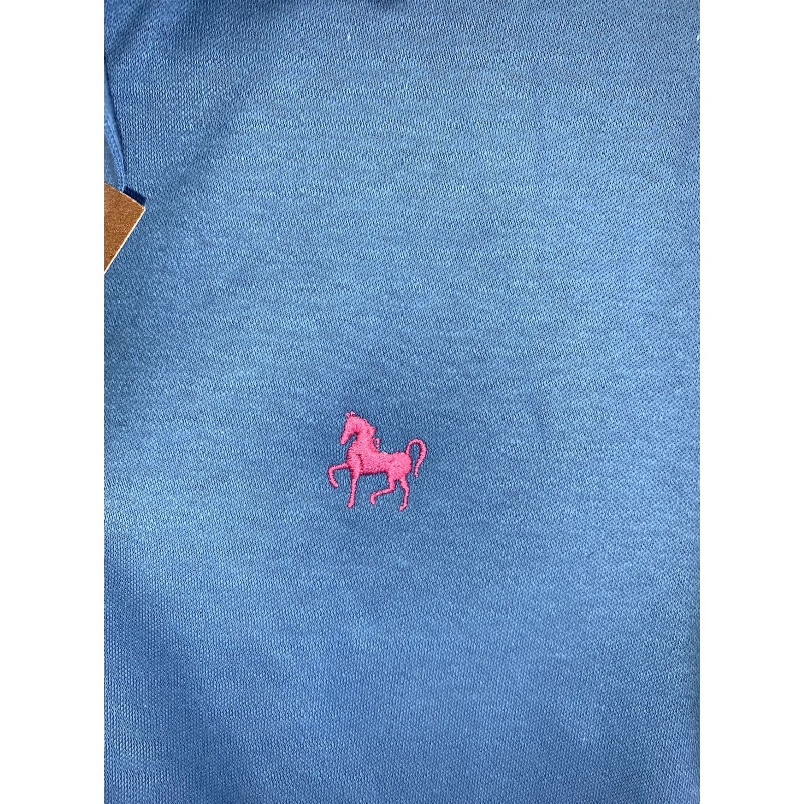 Vintage VINTAGE Hunters Glen Womens Polo Short Size S Blue/Pink/NWT 1990s Cotton T-Shirt Sportswear/Beach Blue Womens Size 28" / US 6 / IT 42 - 5 Thumbnail