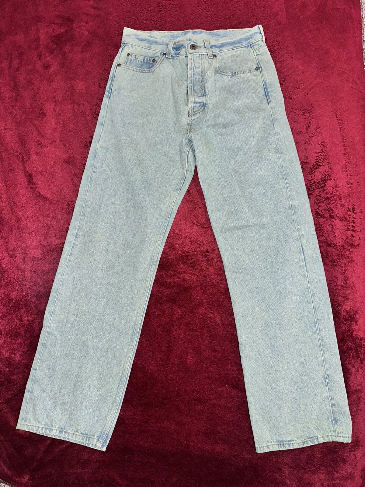 Palm Angels Palm Angels Authentic Men OverDyed Straight Leg Jeans Size US 30 / EU 46 - 1 Thumbnail