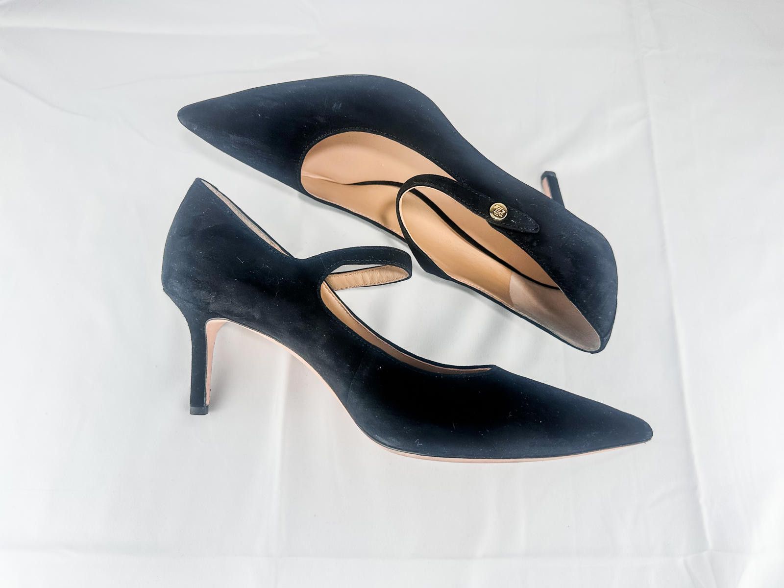 Polo Ralph Lauren Lanette Suede Mary Jane Pump Black EU 42 Size US 10 / IT 40 - 4 Thumbnail
