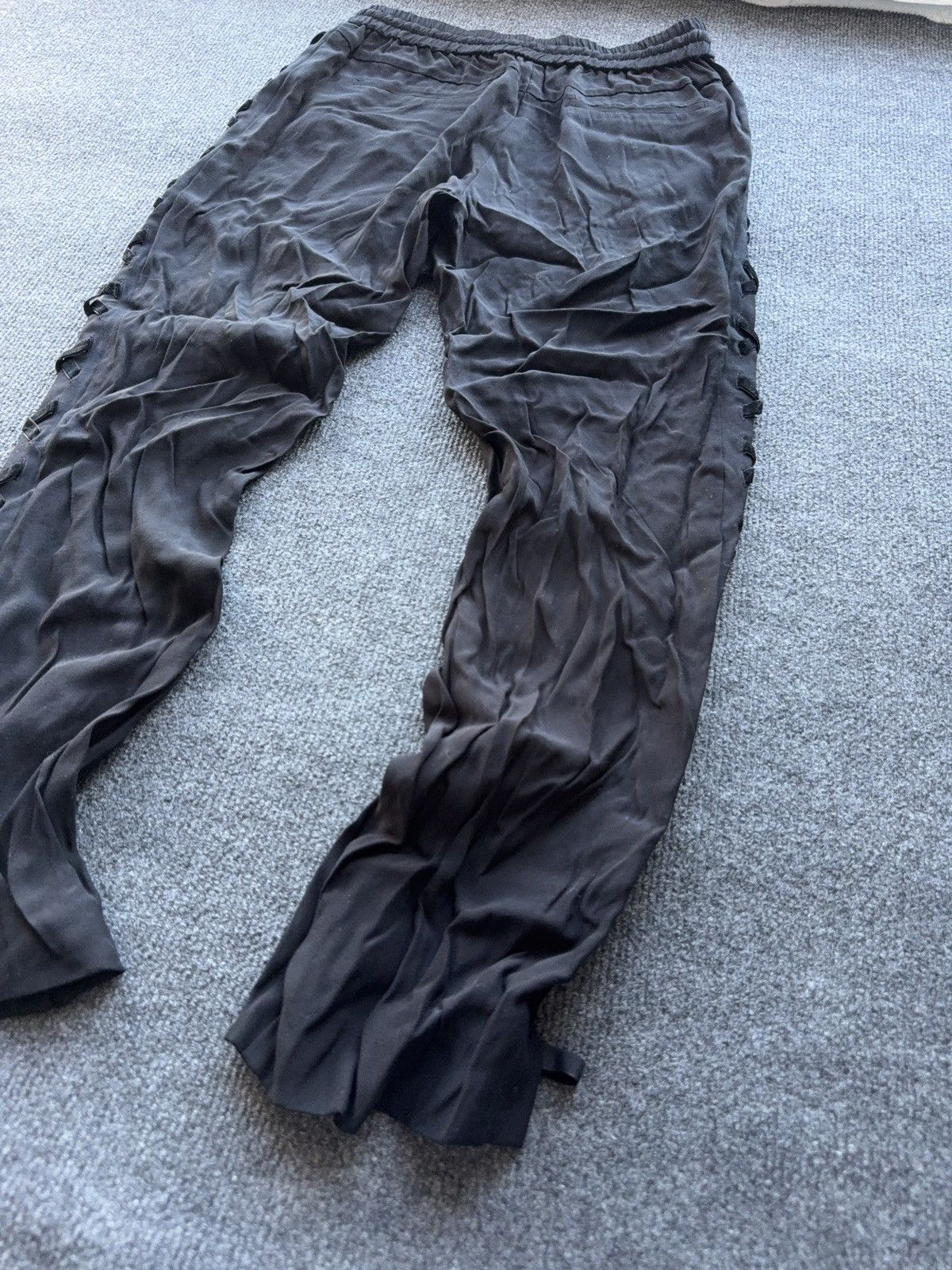 The Kooples The Kooples Sport Avant Garde Rick style Lace Up Pants XS Size 26" / US 2 / IT 38 - 12 Thumbnail