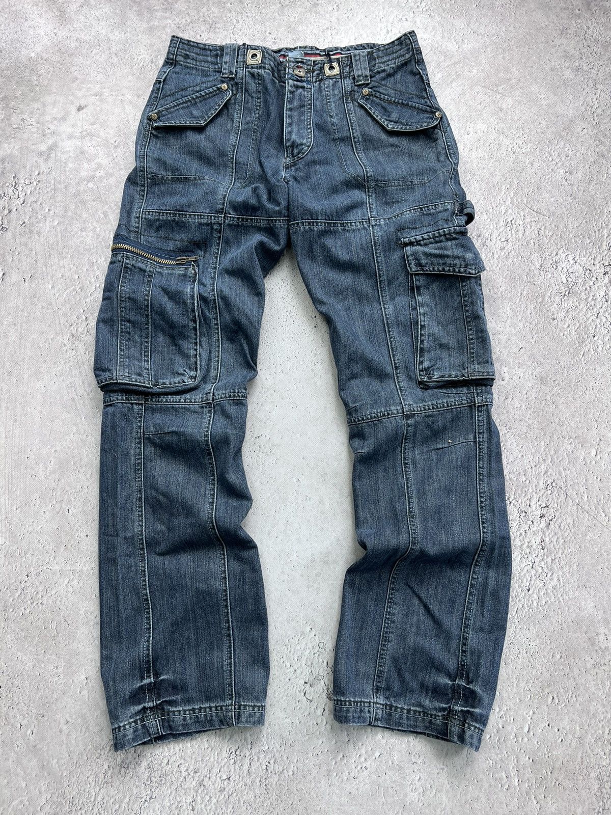 Issey Miyake × Japanese Brand × Tete Homme 2000s Tete Homme Multipocket Bondage Cargo Pants Size US 34 / EU 50 - 1 Thumbnail