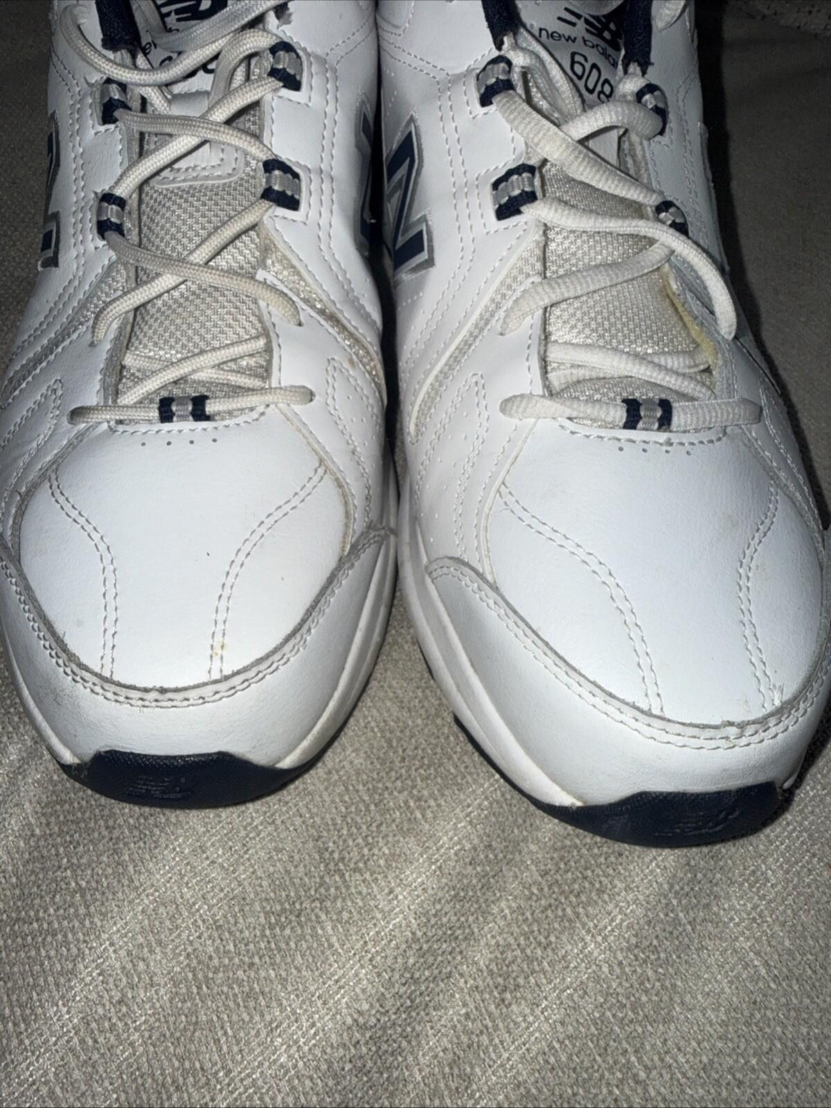 New Balance New Balance 608 Training Mens Size 12.5D White Navy MX608WN5 Size US 12.5 / EU 45-46 - 9 Thumbnail