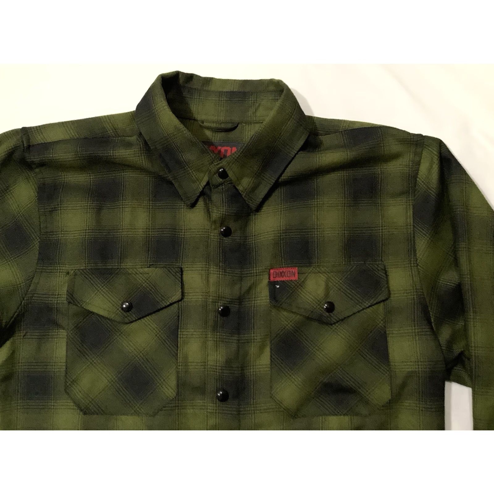 LONE WOLF Dixxon Shirt Mens Small Green Plaid Long Sleeve Snap Button Up Dixxon Size US S / EU 44-46 / 1 - 2 Thumbnail