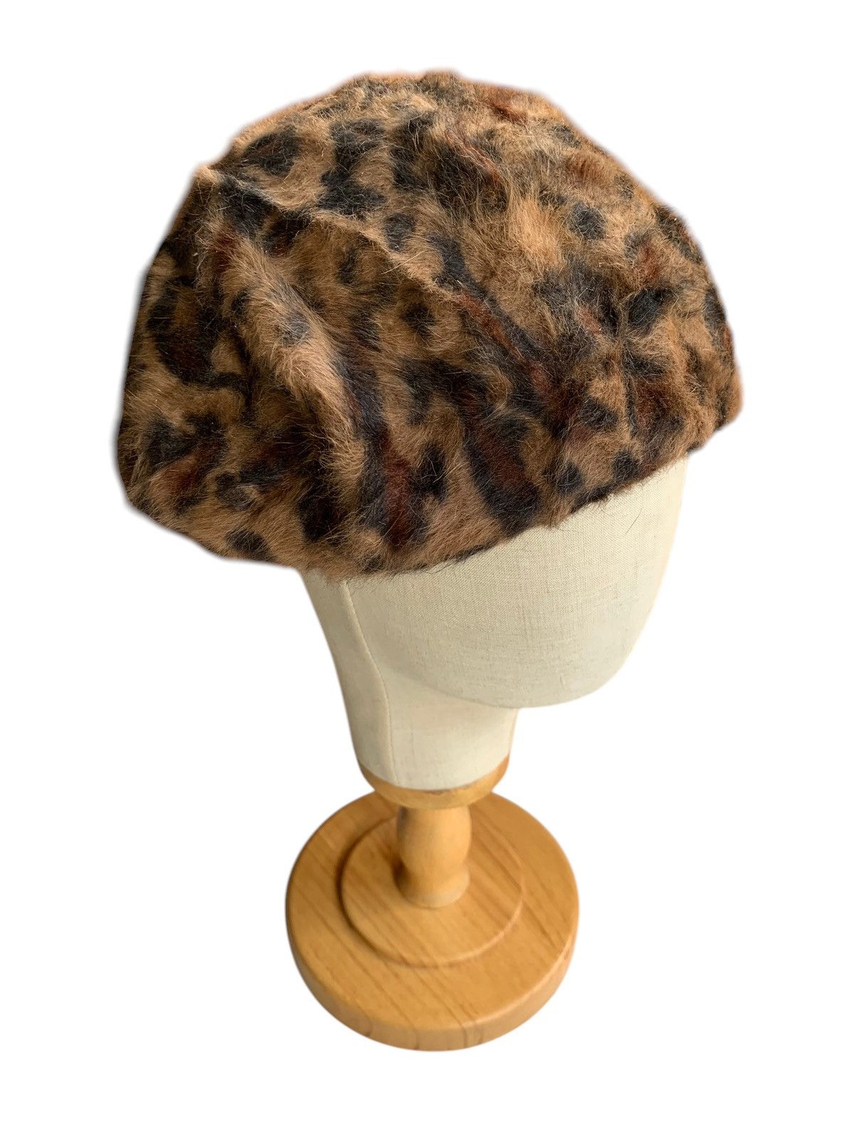 Japanese Brand × Vintage Part 2 By Jungko Shimada Japanese Leopard Wool Beret Hats🎌 Size ONE SIZE - 3 Thumbnail