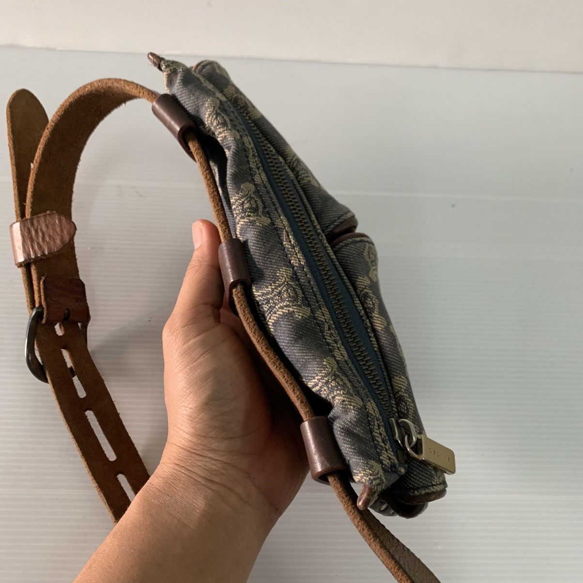 Celine Celine Monogram Canvas Denime Belt Pre-Owned Bag Size ONE SIZE - 5 Thumbnail