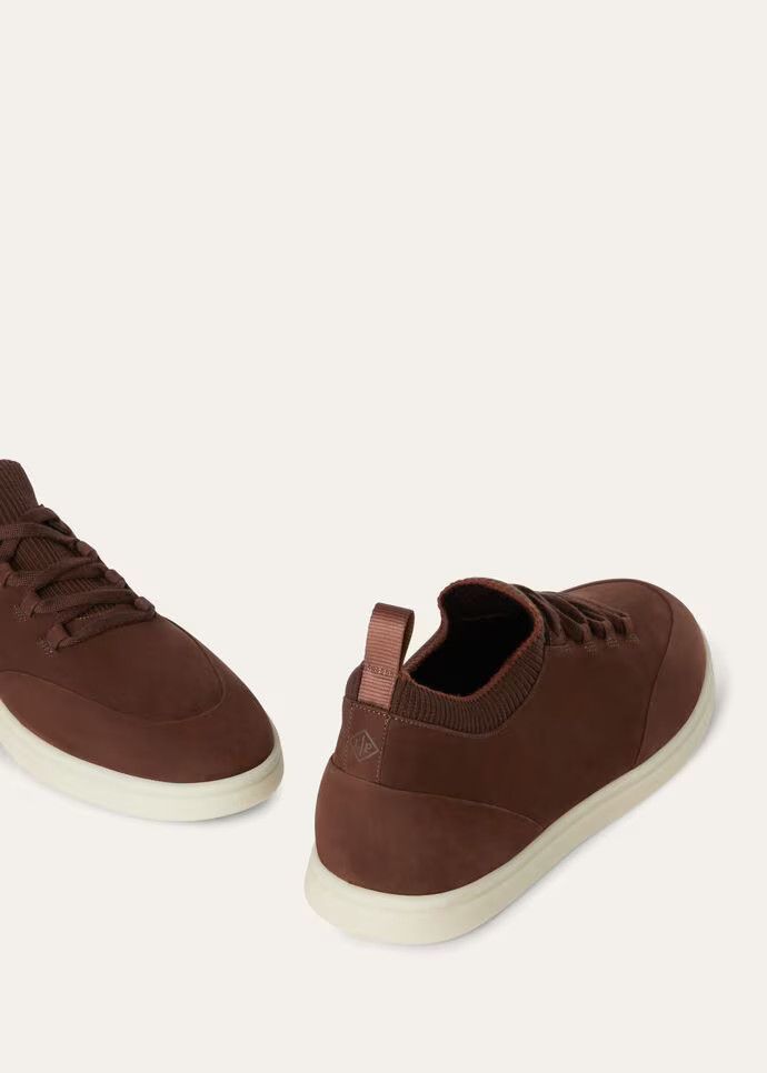 Loro Piana o1loc1c0126 Soho Walk Low-Top Sneakers in Brown Size US 8 / EU 41 - 6 Thumbnail