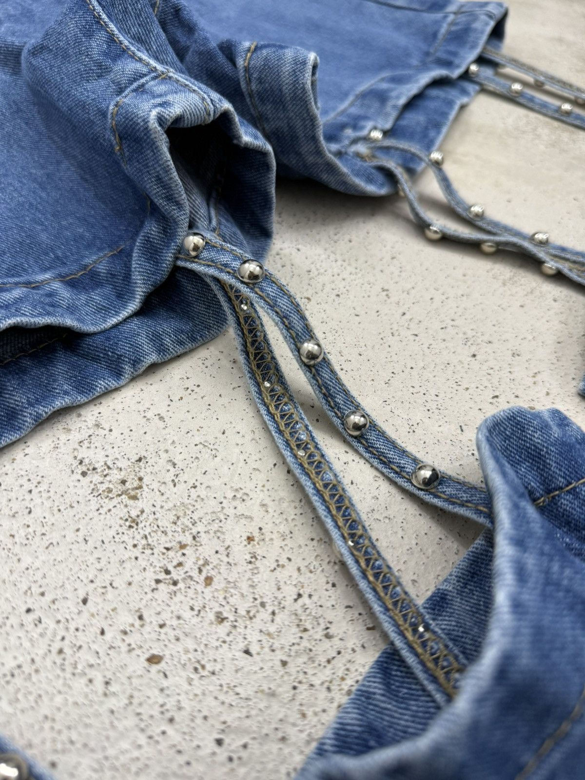 Japanese Brand Y2K Avant Garde Designer Style Street Unisex Denim Pants Size US 28 / EU 44 - 8 Thumbnail