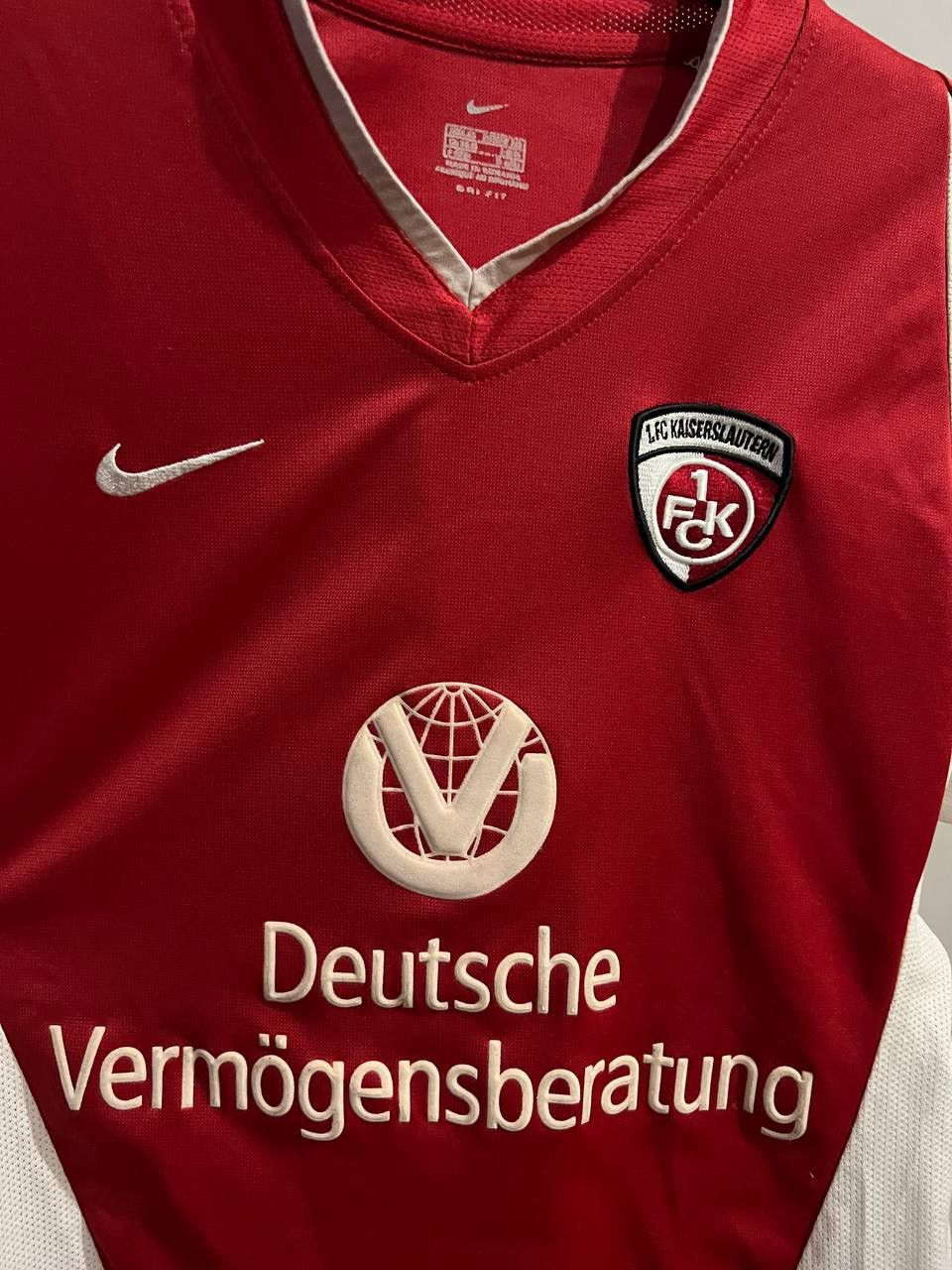 Nike 2002/03 FC KAISERSLAUTERN #13 HOME SOCCER JERSEY SHIRT XS Size US XS / EU 42 / 0 - 5 Thumbnail