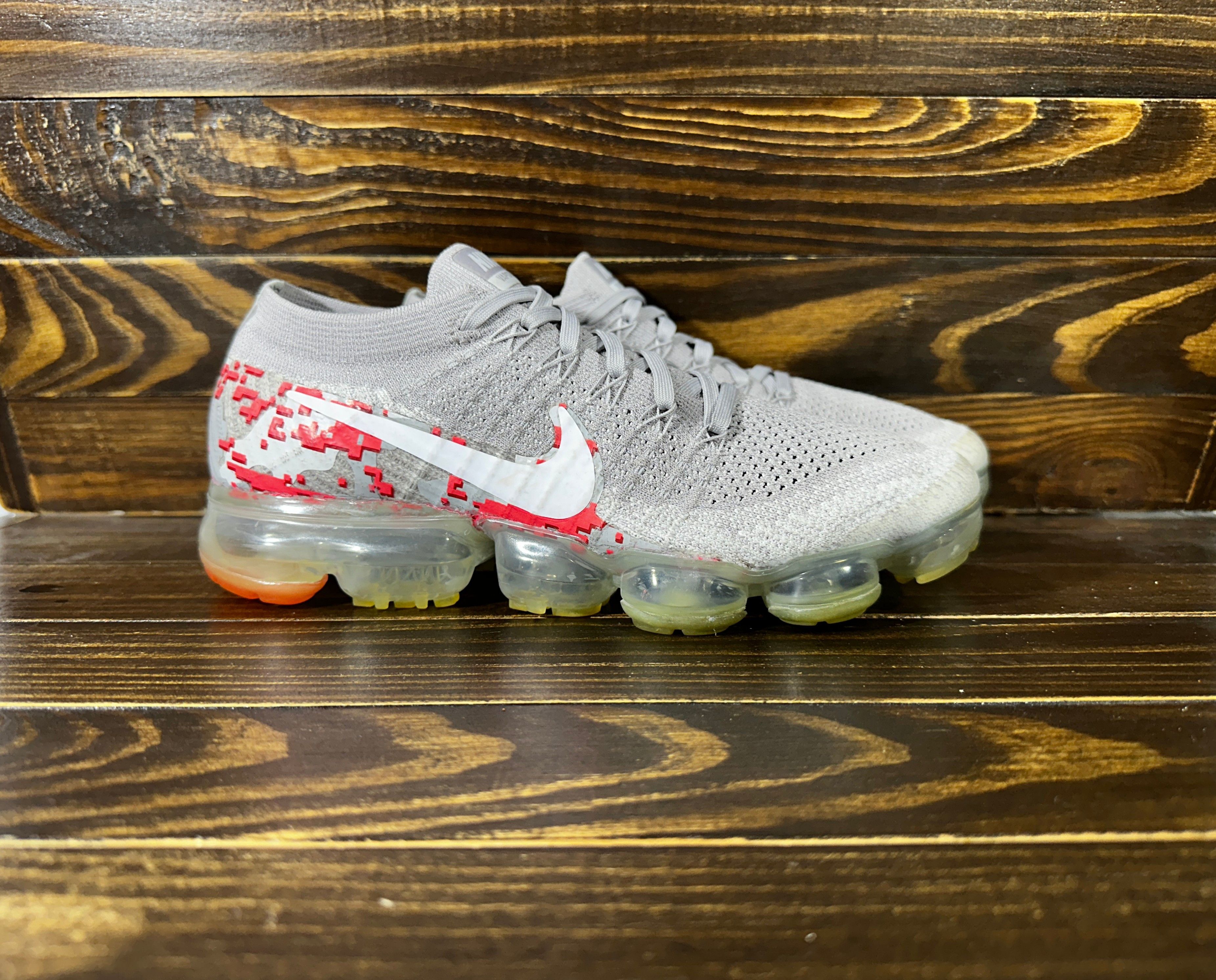 Nike Air VaporMax Camo Flyknit Sneakers Athletic Shoes