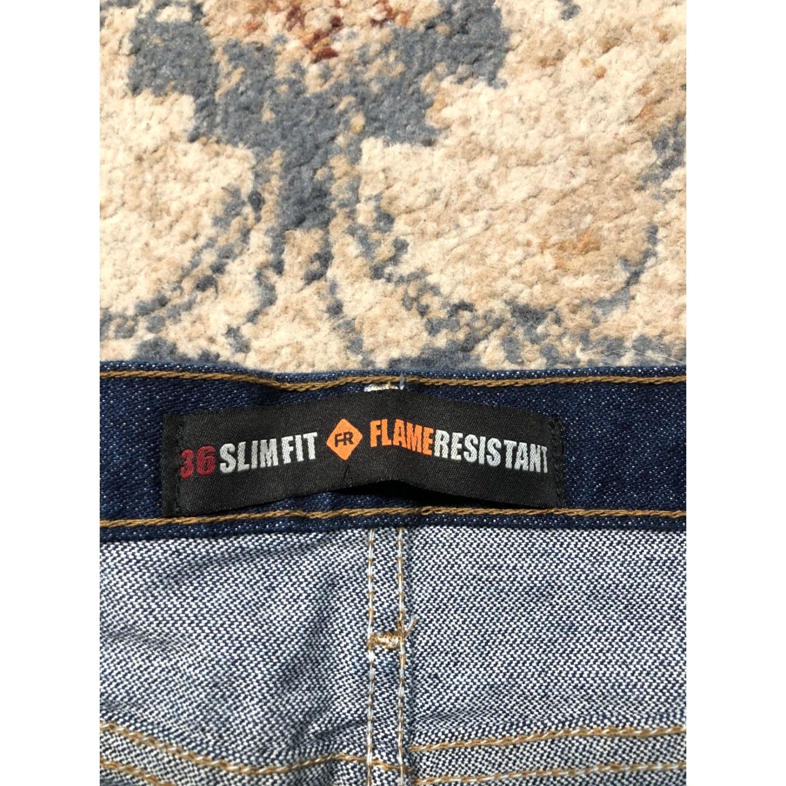Wrangler Wrangler FR36MWZ Jeans Mens 30x32 Dark Wash Slim Straight Flame-Resistant Denim Size US 30 / EU 46 - 5 Thumbnail