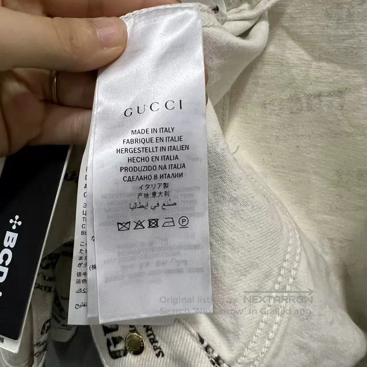 Gucci gucci all-over logo denim jacket. Size US L / EU 52-54 / 3 - 4 Thumbnail