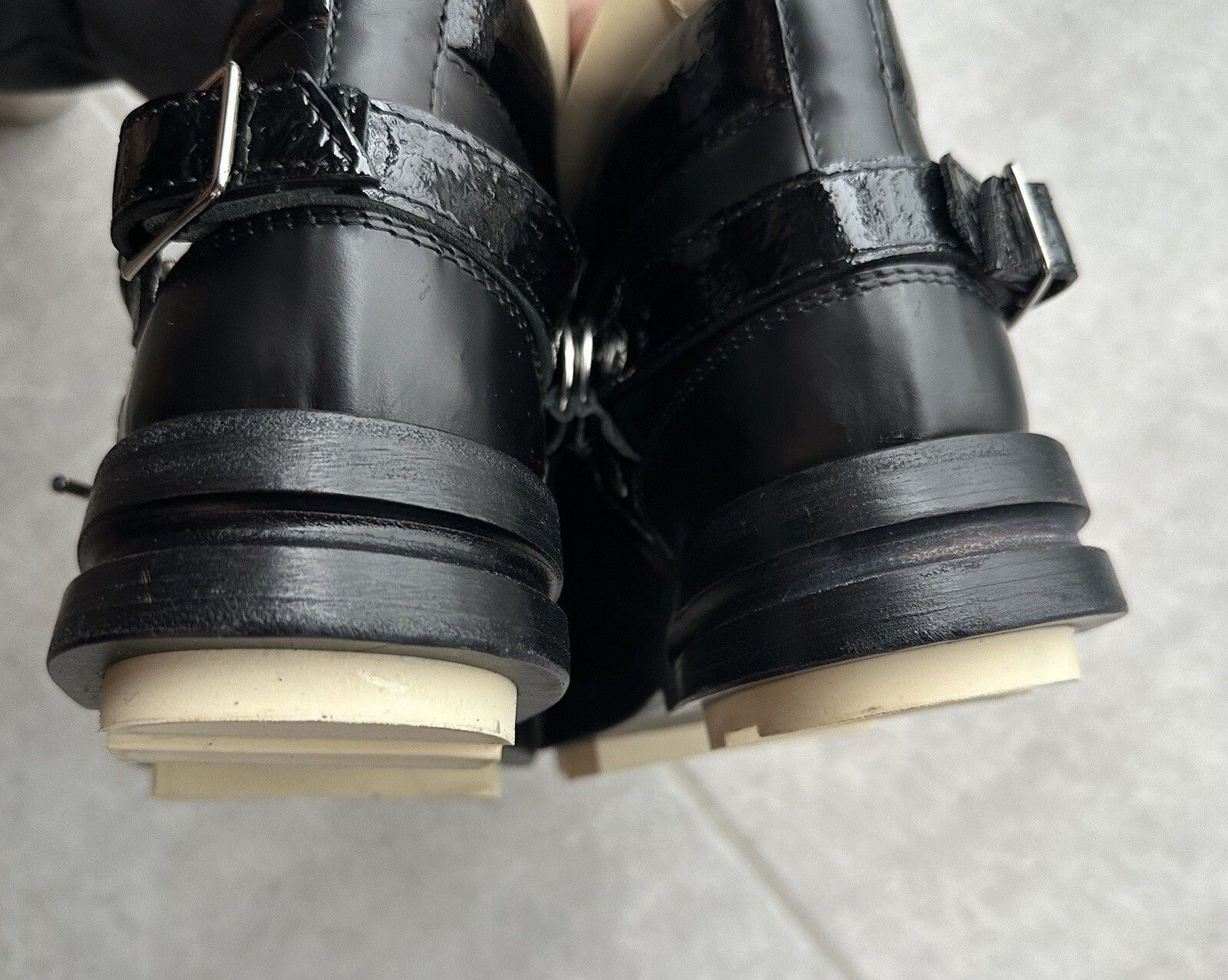 Acne Studios Acne Studios Patent Leather Mountaineering HEIDE Boots Size US 8 / IT 38 - 14 Thumbnail