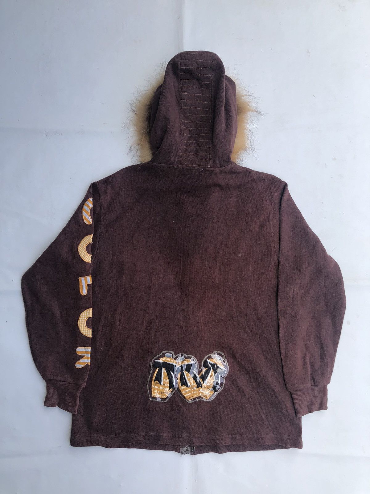 If Six Was Nine Faux Fur Hoodie distressed Japanese punk Ifsix Style Size US L / EU 52-54 / 3 - 2 Thumbnail