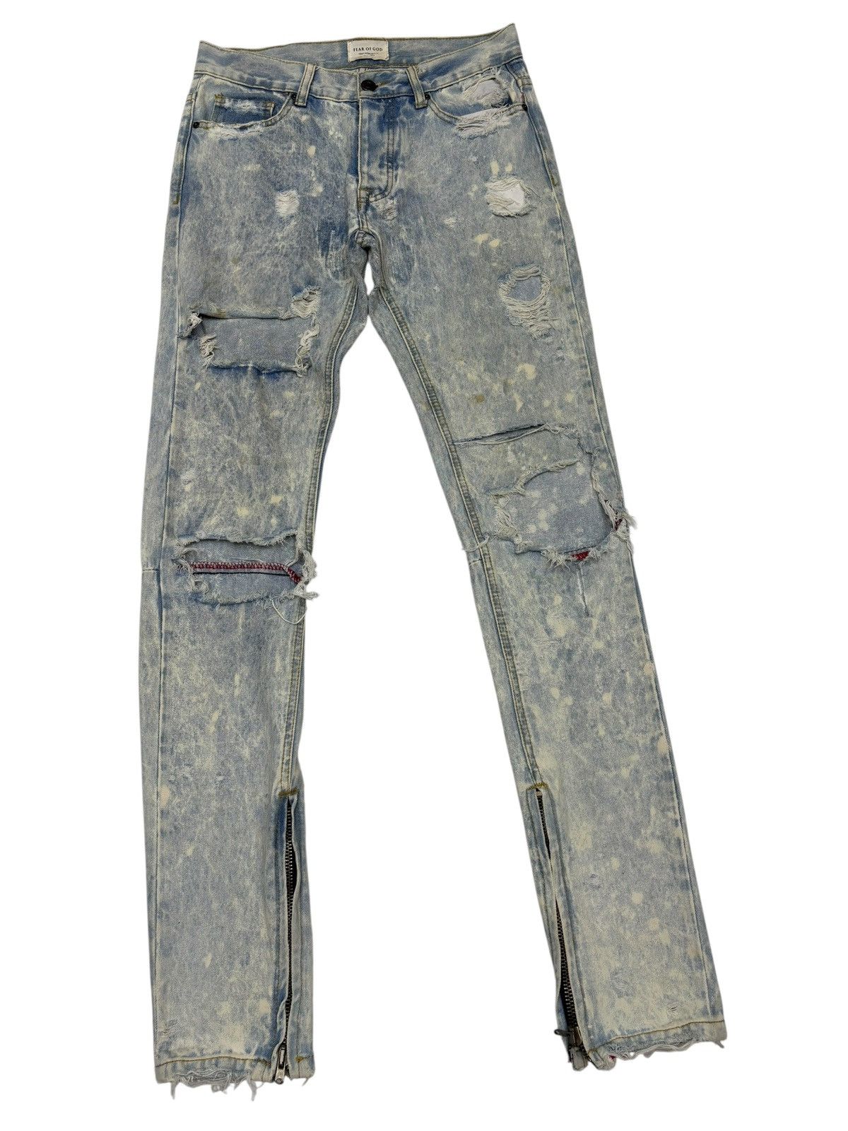Other FOURTH COLLECTION FOG 2016 4th Ripped Denim Jeans Size US 30 / EU 46 - 2 Thumbnail