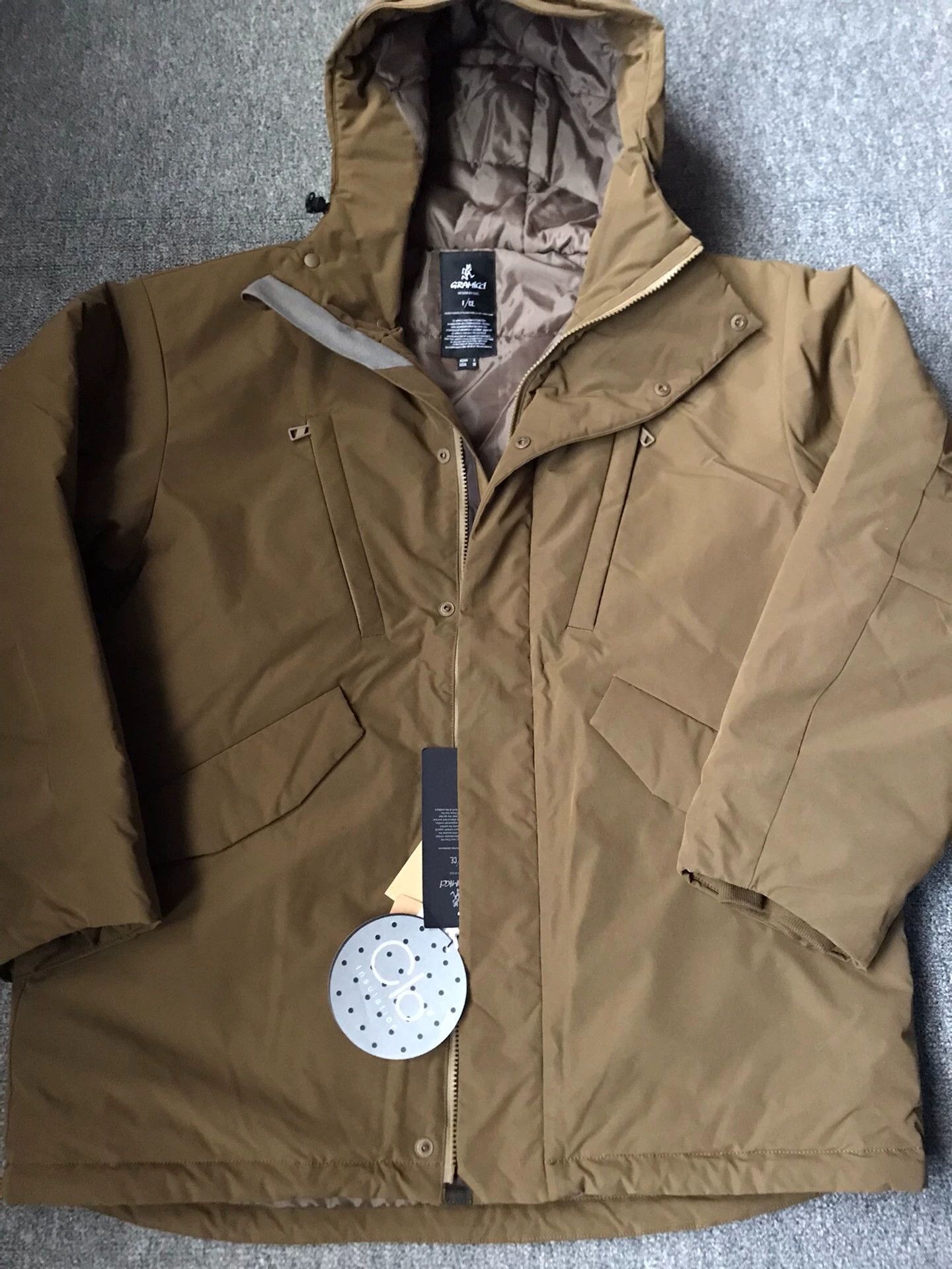 Gramicci Gramicci x F/CE Khaki Waterproof Hooded Relaxed Puffer L Size US L / EU 52-54 / 3 - 3 Thumbnail