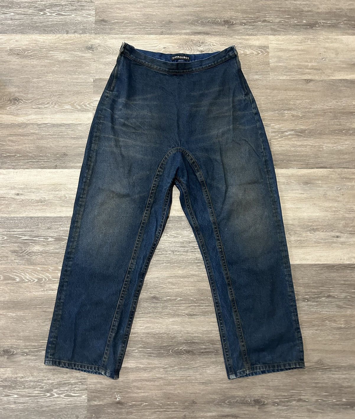 Y/Project Y/Project Blue Whisker Souffle Denim Jeans Size US 35 - 1 Thumbnail