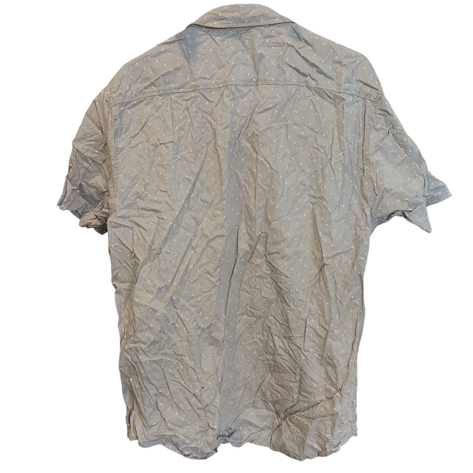 Other Rebel Star Men XXL Beige/White Arrow Graphic Button-Up Shirt Size US XXL / EU 58 / 5 - 2 Thumbnail