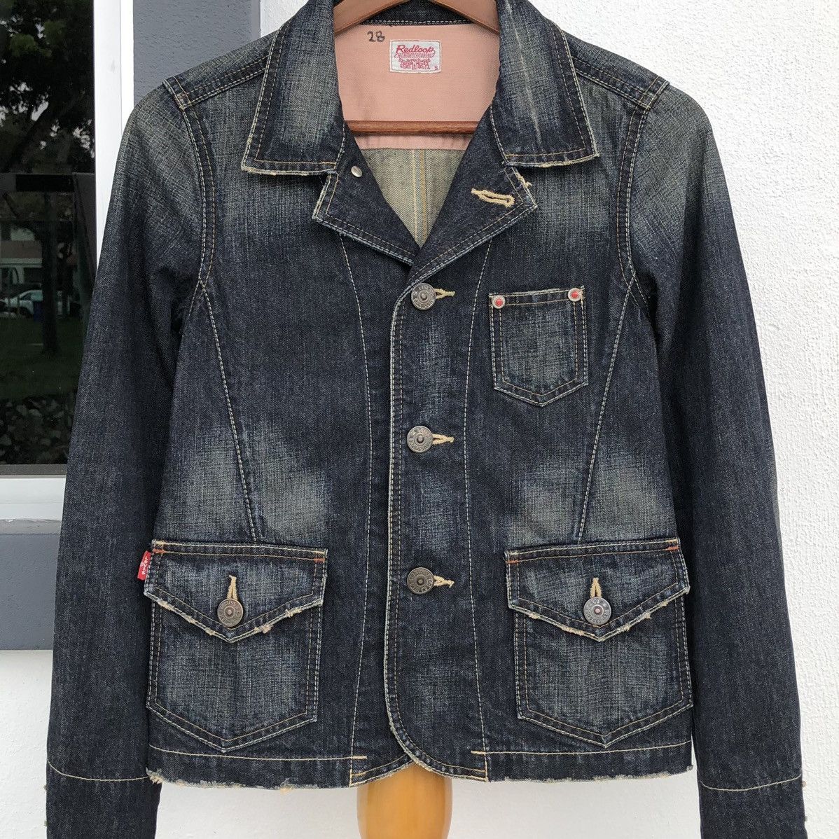 Levi's Vintage Levis Redloop Women Denim Trucker Jacket Size S / US 4 / IT 40 - 2 Thumbnail