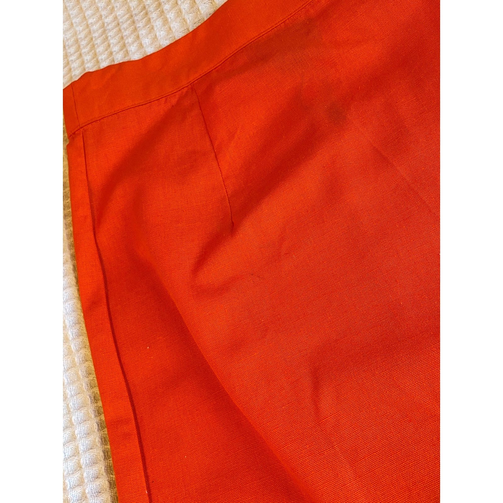 PrettyLittleThing PrettyLittleThings Orange Fitted High Waisted Back Slit 8 Size 30" / US 8 / IT 44 - 7 Thumbnail