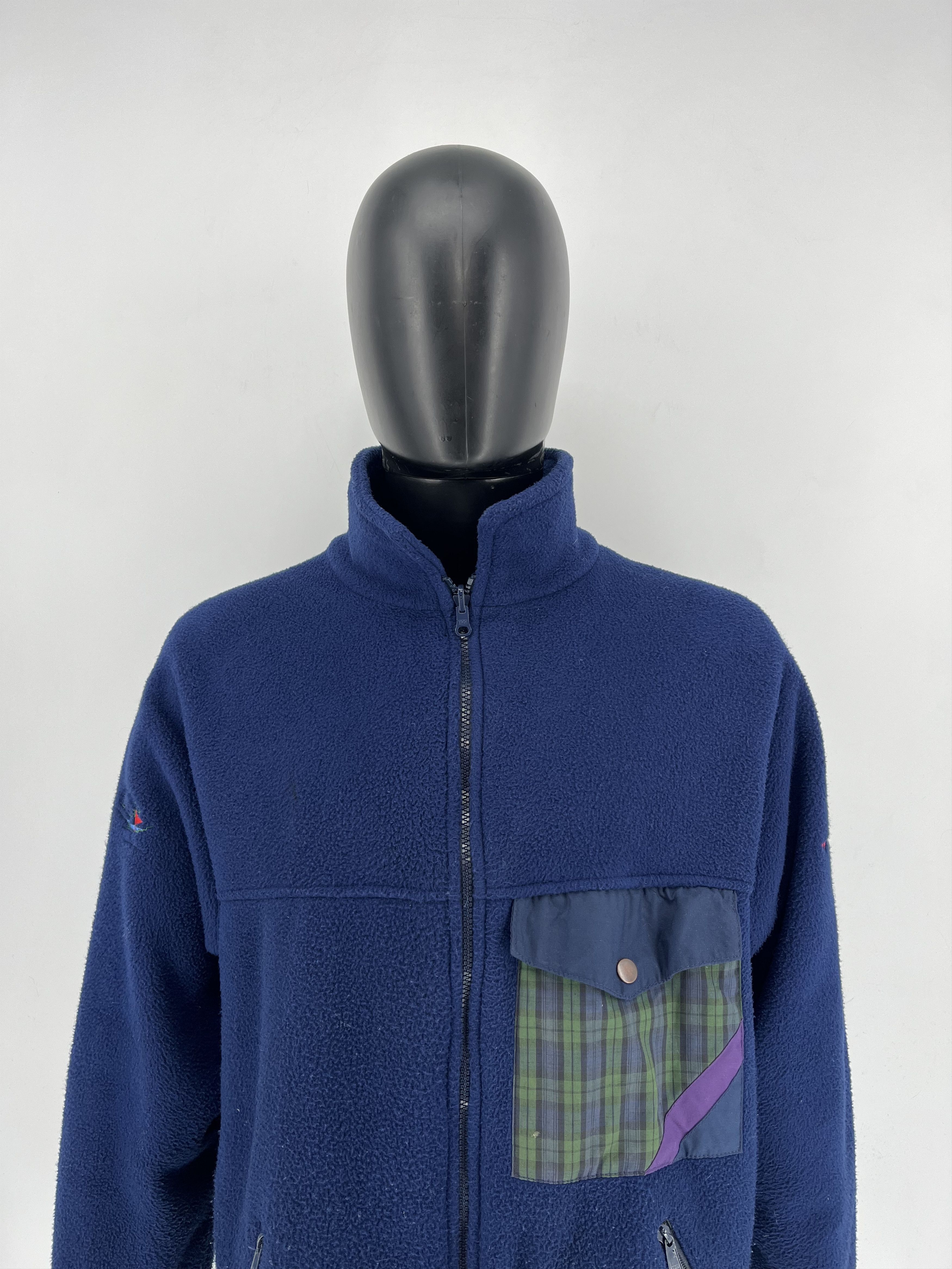 Vintage Vintage Reversible Jacket Sherpa - Nylon Jacket Size US XL / EU 56 / 4 - 1 Thumbnail