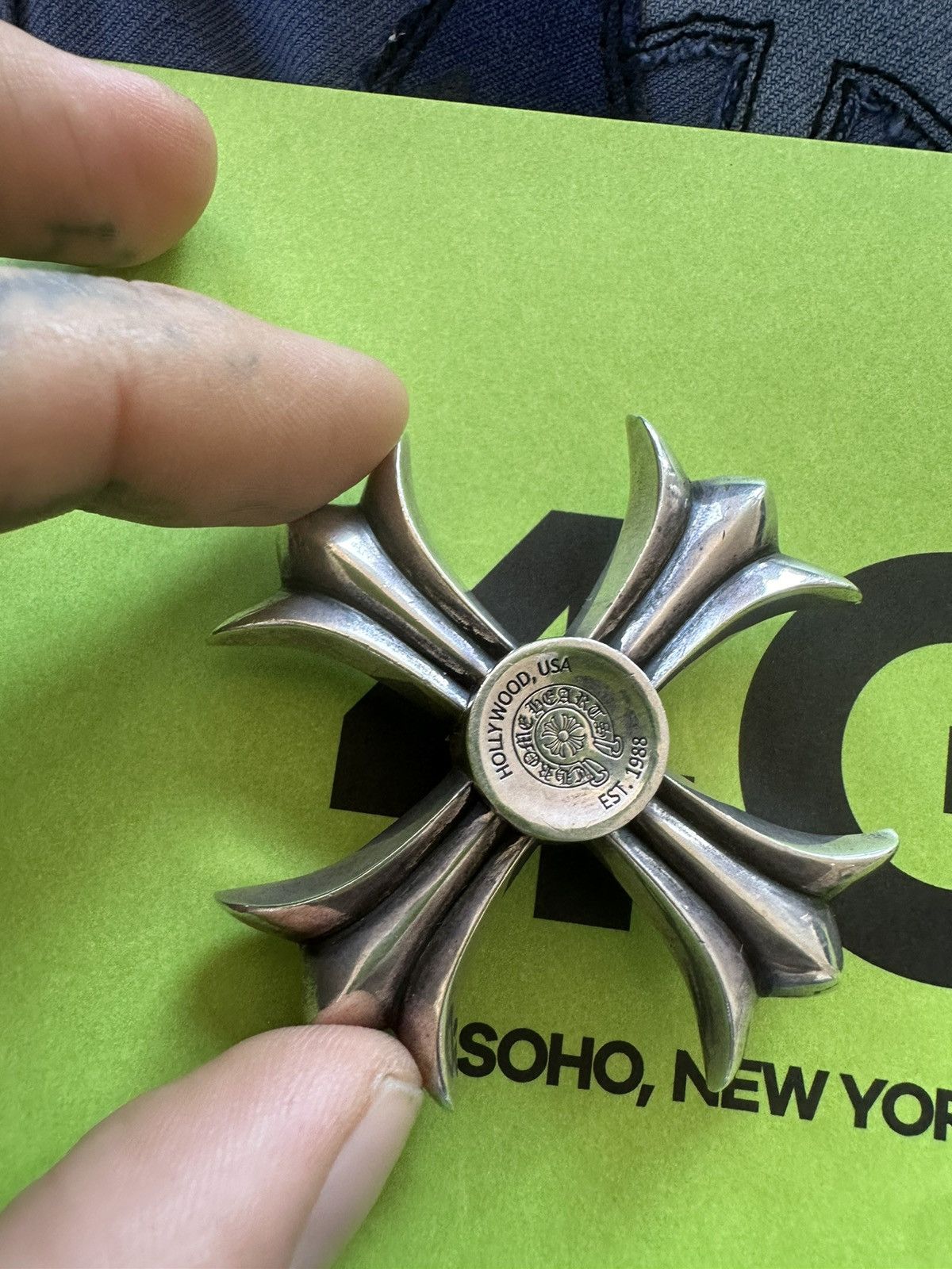 Chrome Hearts Chrome Hearts Cross Plus SOLID SILVER FIDGET SPINNER Size ONE SIZE - 12 Thumbnail