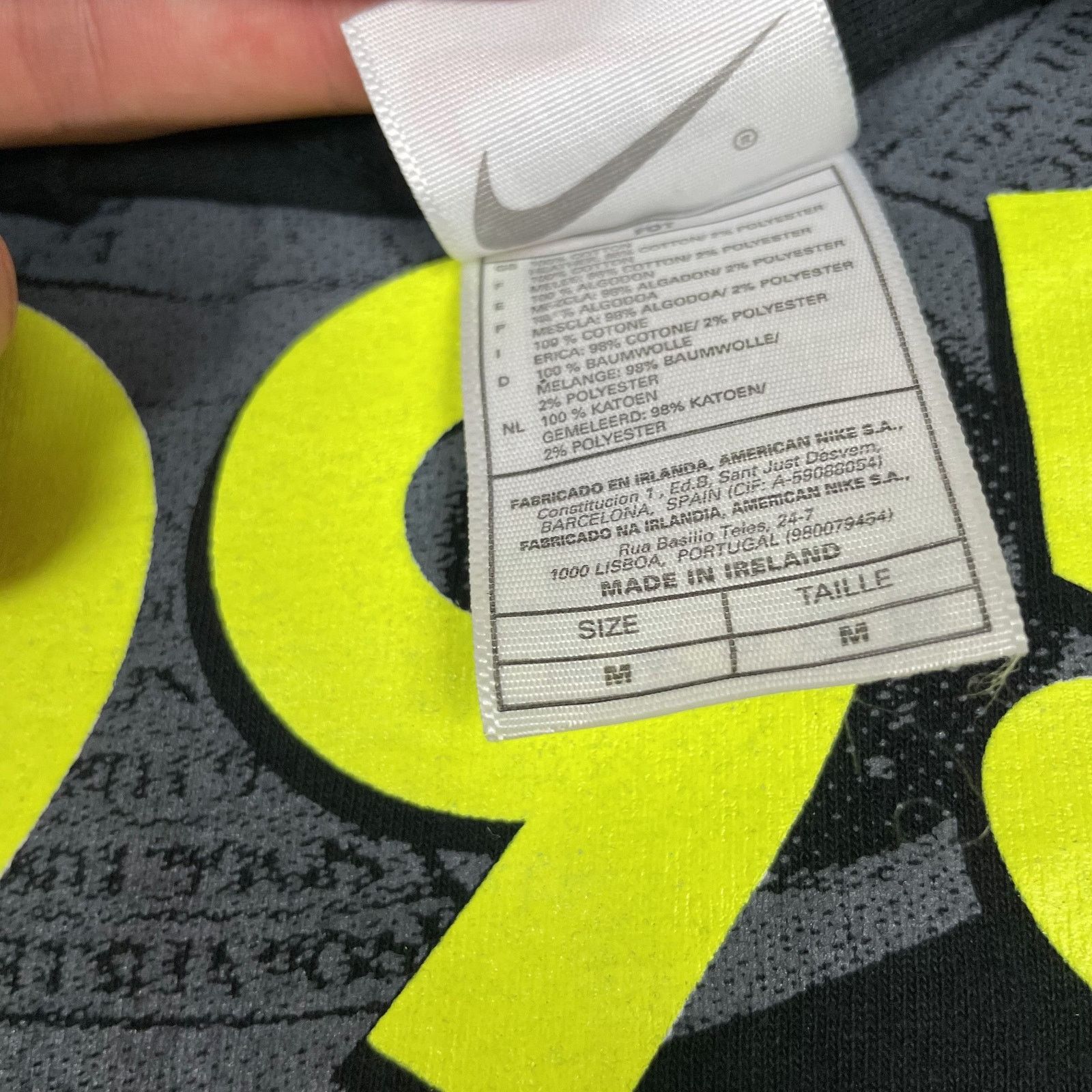 Nike × Vintage Nike Mens Black Borussia Dortmund Football Team Shirt Medium Size US M / EU 48-50 / 2 - 10 Thumbnail