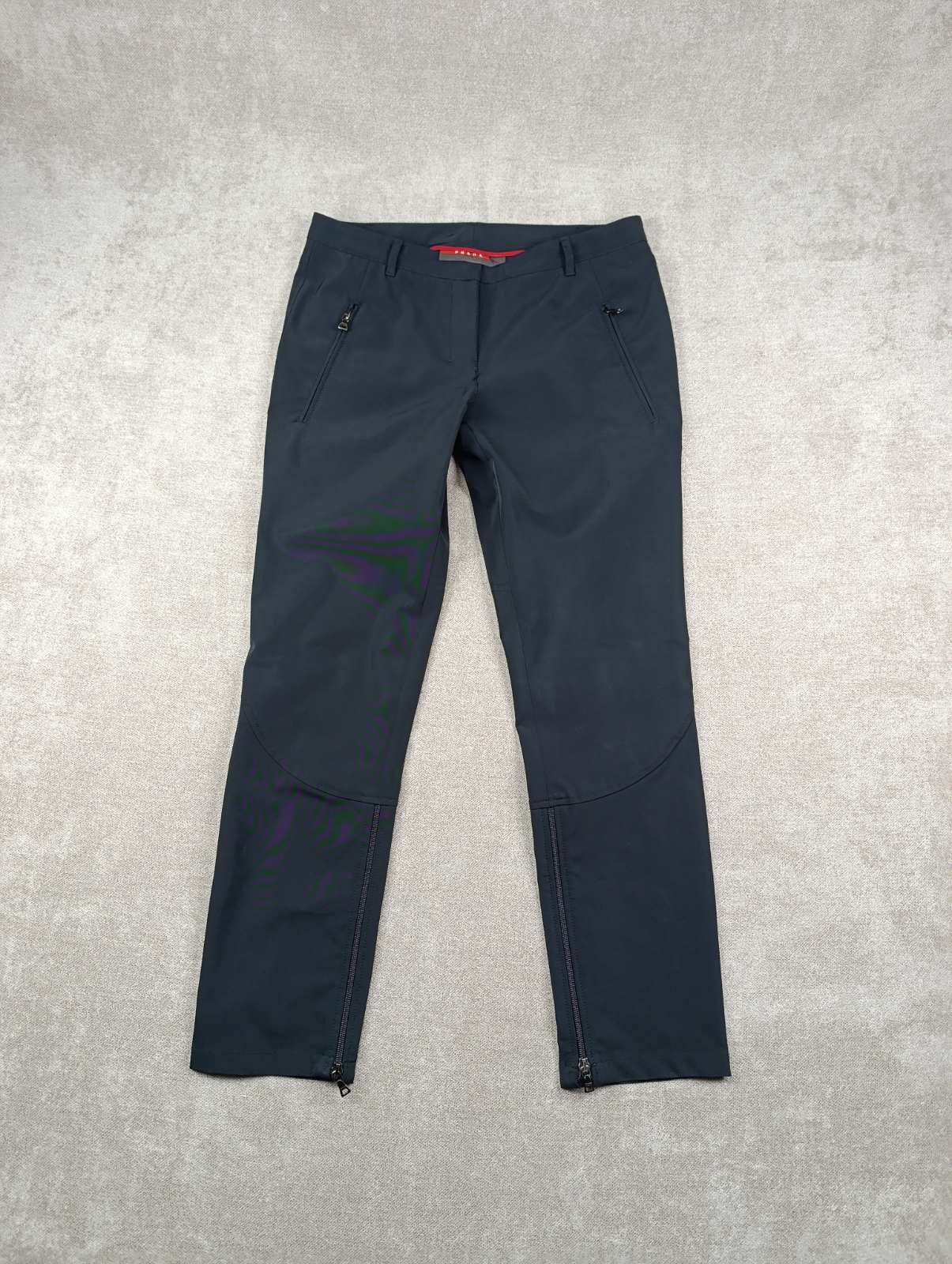 Prada PRADA SPORT VINTAGE WOMENS PANTS TROUSERS BLACK ZIPE SZ 42 Size 28" / US 6 / IT 42 - 1 Thumbnail