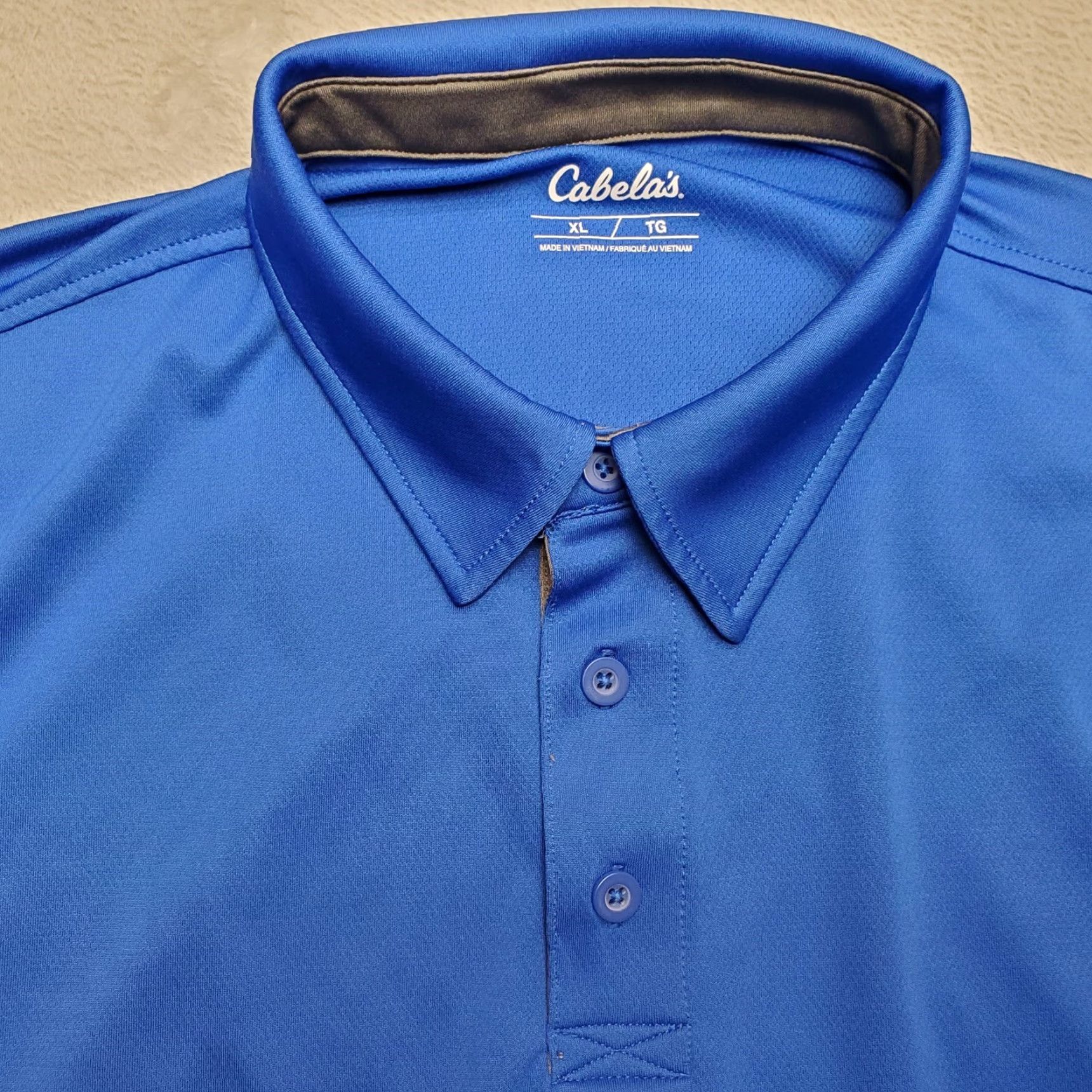 Vintage Cabela's Shirt Mens XL Blue Performance Short Sleeve Outdoor Golf Casual Polo Size US XL / EU 56 / 4 - 2 Thumbnail