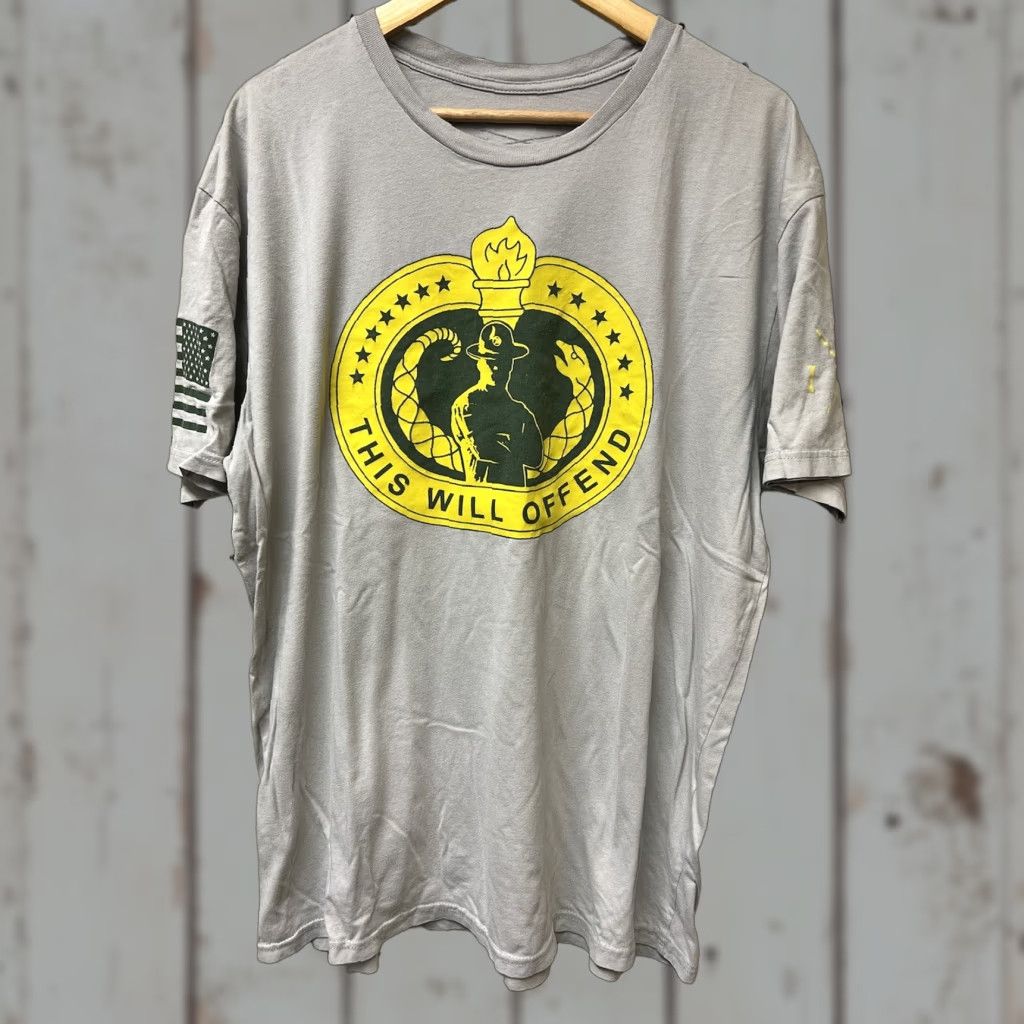 Vintage GRUNT STYLE T-Shirt Cotton Skull Screen Tee Mens Gray 2XL Military GS 2X Offend Shirt Size US XXL / EU 58 / 5 - 1 Thumbnail