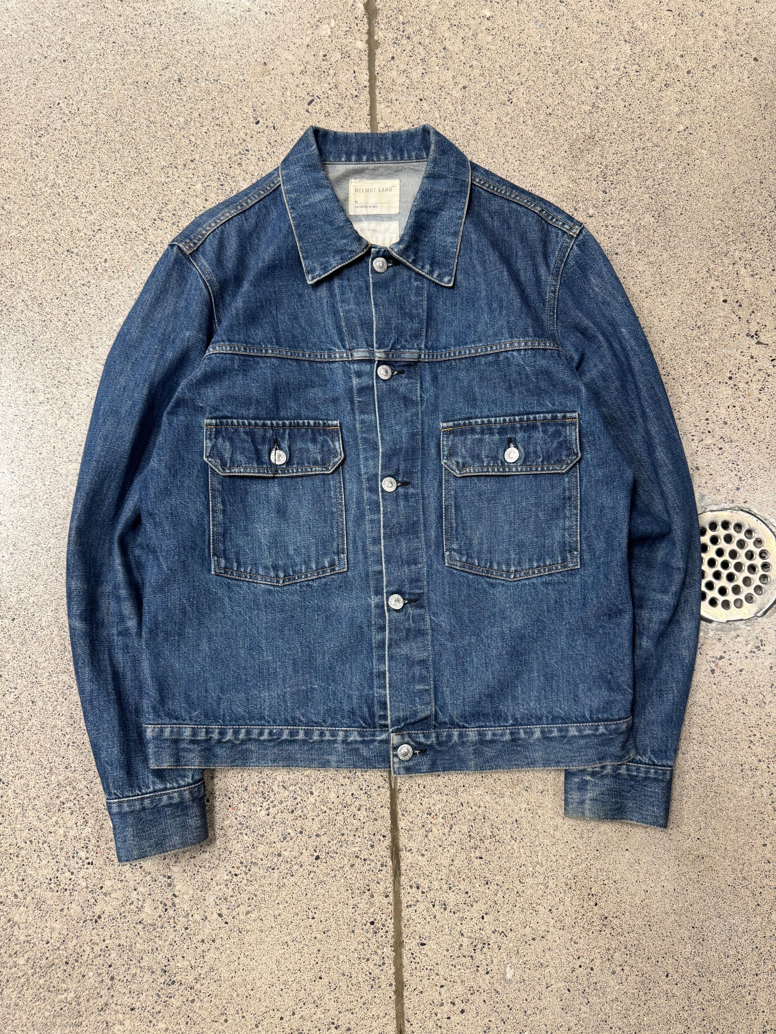 Helmut Lang 1998 Helmut Lang ‘Classic Wash’ Blue Denim Trucker Jacket Size US M / EU 48-50 / 2 - 1 Thumbnail