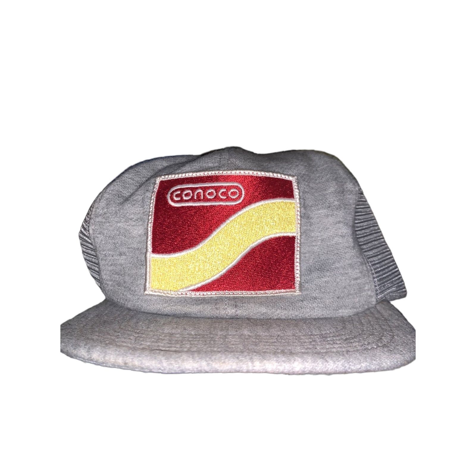 GAS VINTAGE K-Products Trucker Hat Mens Adjustable Gray Gas Station Patch Conoco VTG Size ONE SIZE - 1 Thumbnail