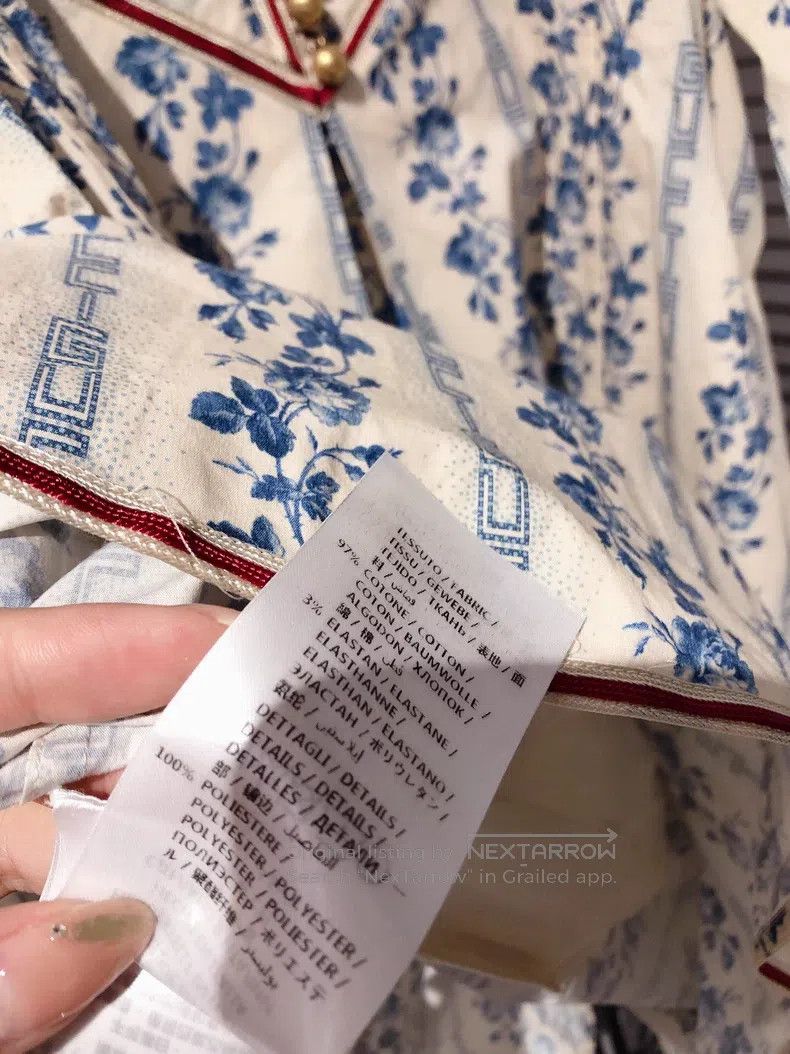 Gucci Gucci Blue rose bud letter print dress Size XS / US 0-2 / IT 36-38 - 8 Thumbnail