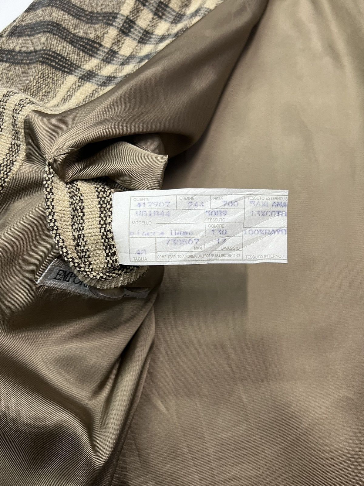 Emporio Armani 🔥EMPORIO ARMANI CHECKERED COAT SIZE 48 Size US M / EU 48-50 / 2 - 8 Thumbnail
