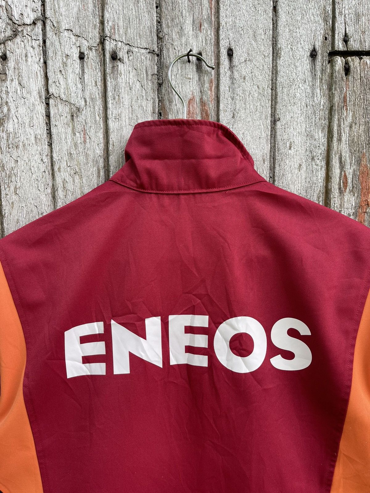 Japanese Brand Japanese ENEOS Red Workwear Jacket Colorblock Uniform Style Size US M / EU 48-50 / 2 - 6 Thumbnail