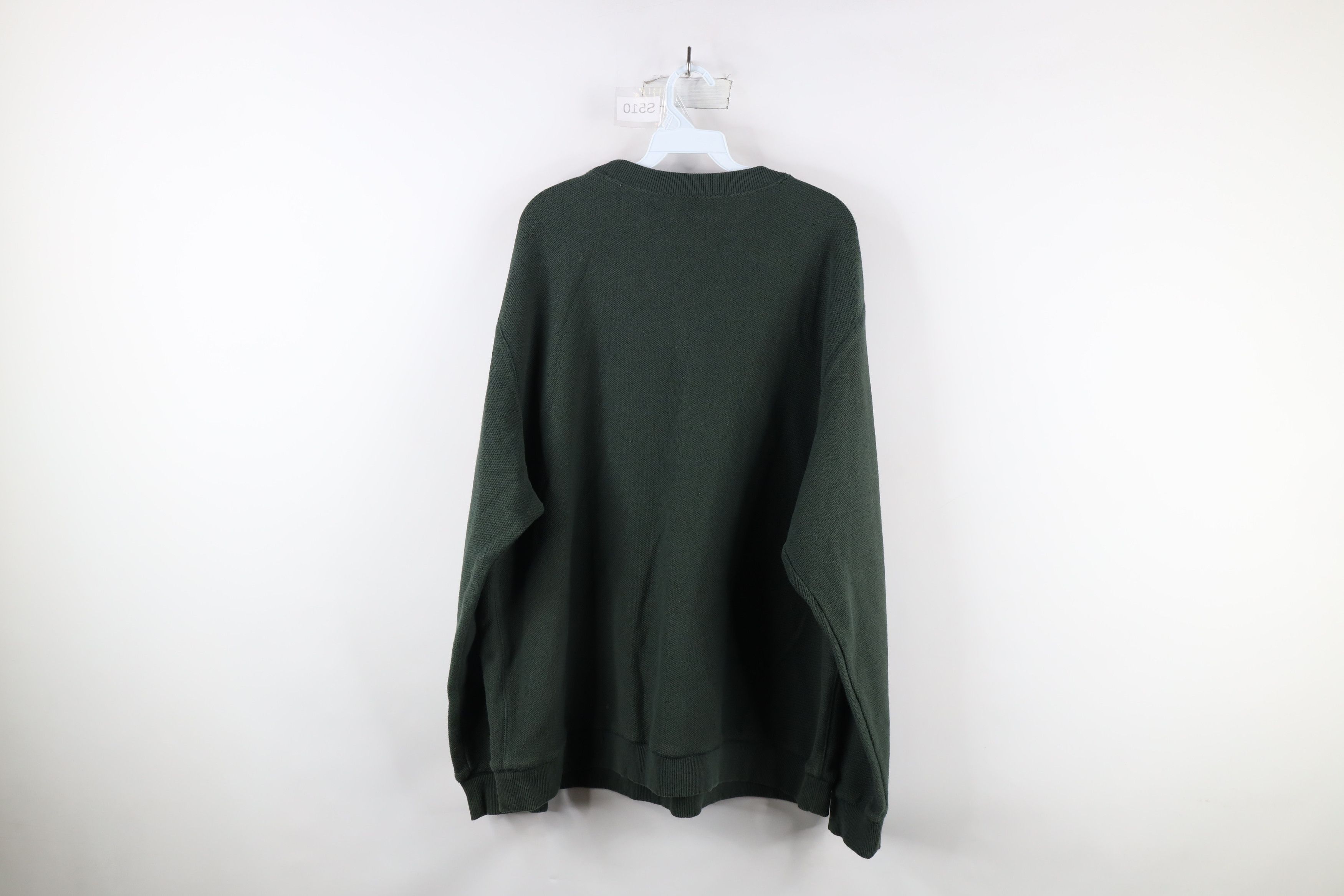 L.L. Bean × Vintage Vintage LL Bean Heavyweight Waffle Knit Sweatshirt Green Size US XL / EU 56 / 4 - 5 Thumbnail