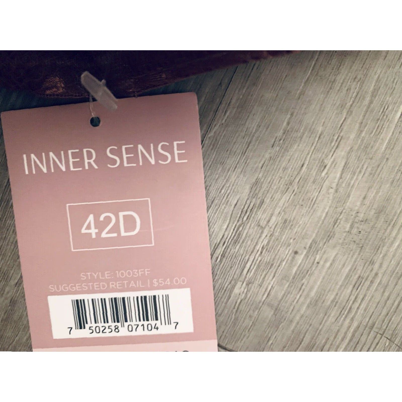 Vintage Inner Sense Sophisticated Comfort Bra 42D NWT Purple Underwired Womens Cop C 42D Solid Lightly Lined Bra Size ONE SIZE - 2 Thumbnail