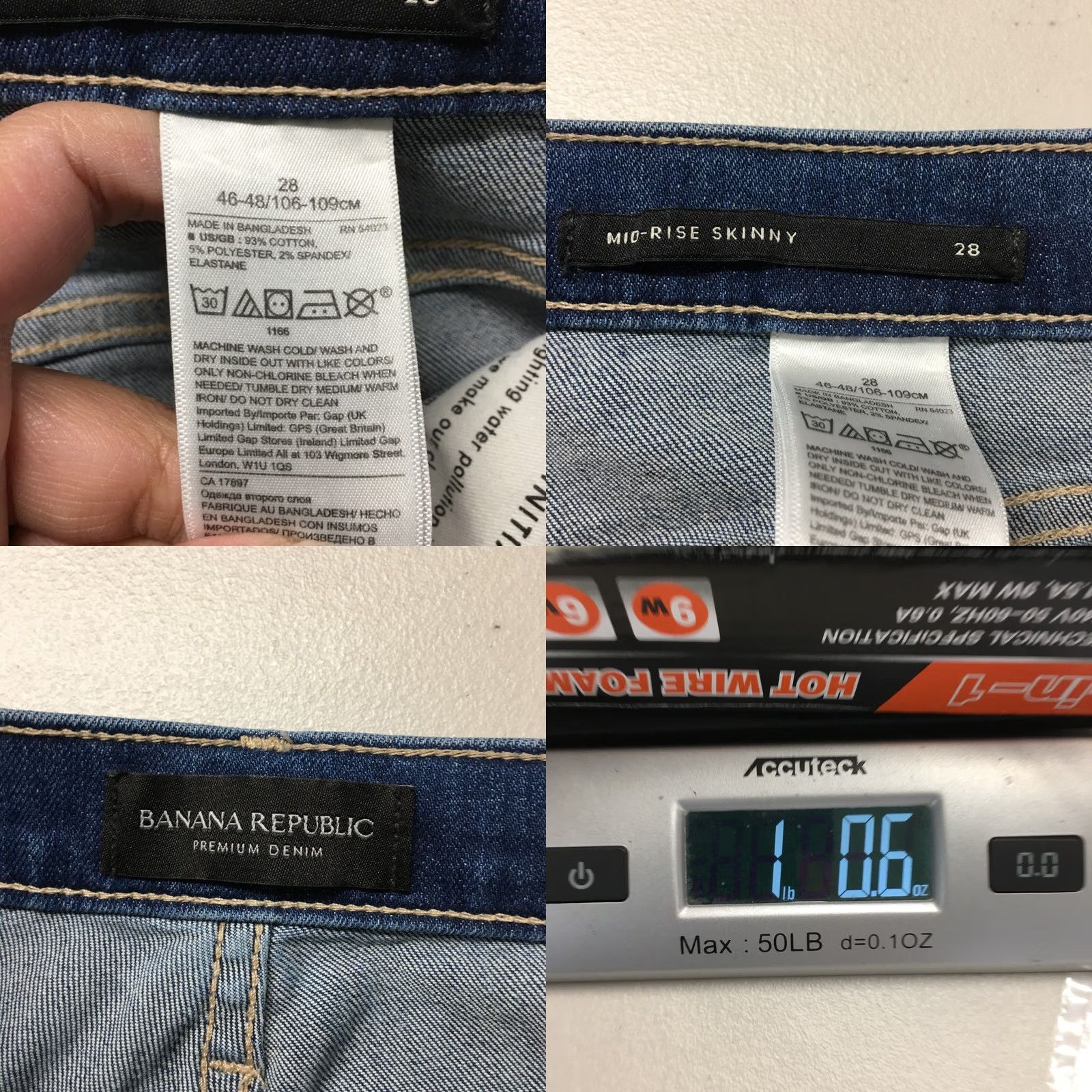 Banana Republic Banana Republic Jeans Womens 28 Blue Medium Wash Denim Zip Fly Mid Rise Skinny Jeans Women Regular Fit 5-Pocket Denim Blue Size 28" / US 6 / IT 42 - 9 Thumbnail