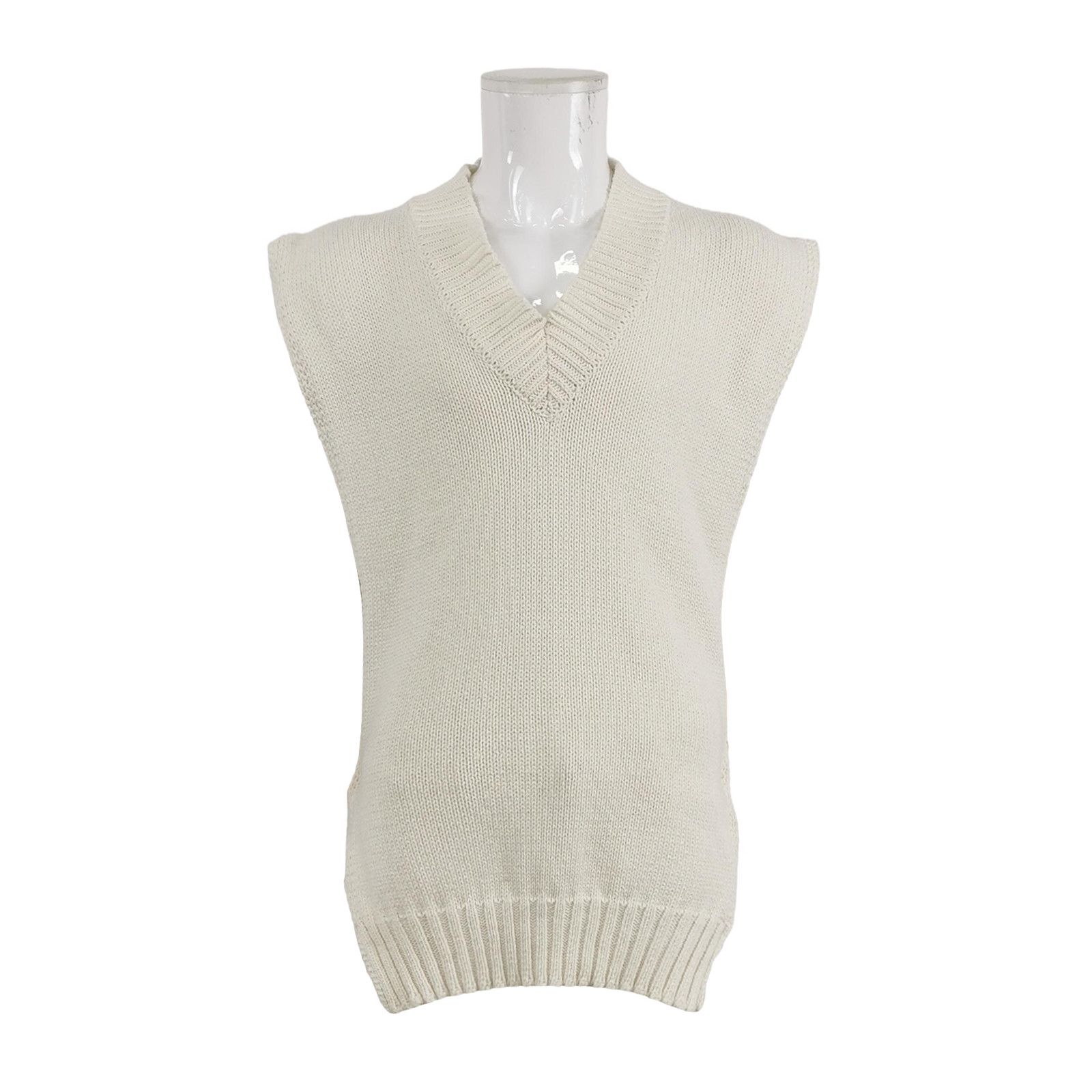 Maison Margiela Maison Margiela Knit V-Neck Sweater Vest Size S Size US S / EU 44-46 / 1 - 1 Thumbnail
