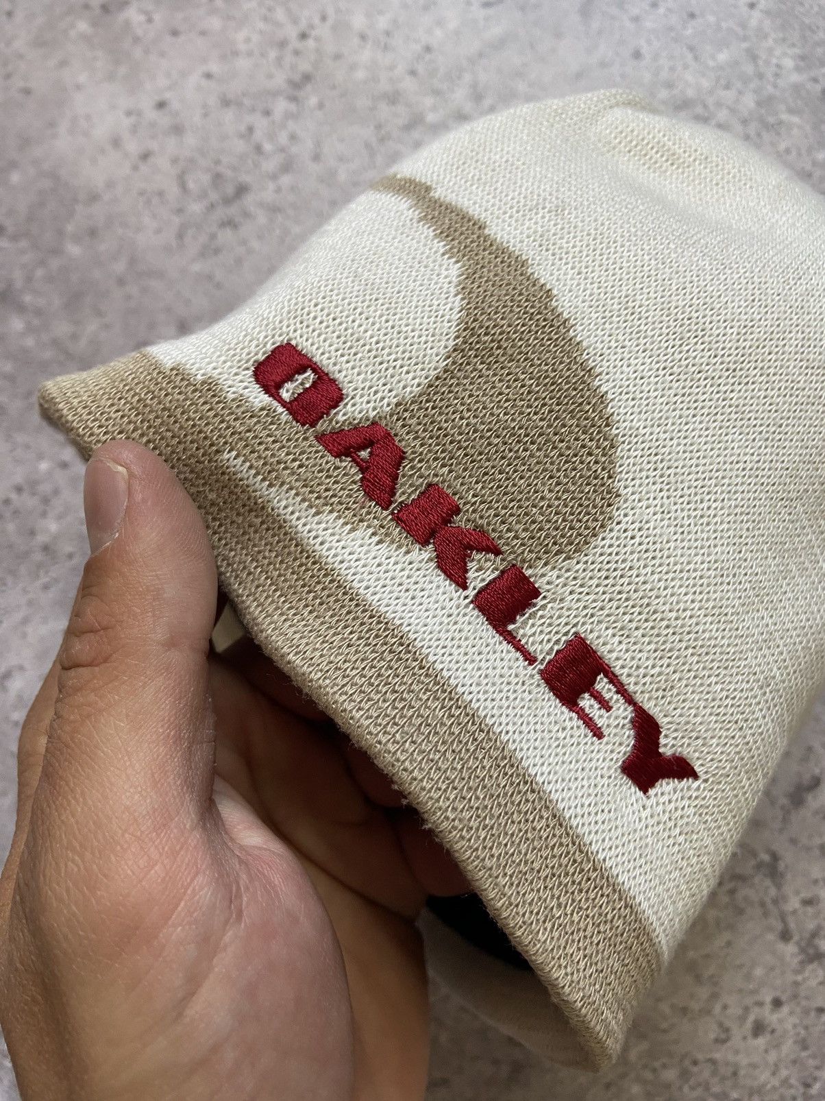 Oakley Vintage Oakley Hat Beanie 90s Red Outdoor USA Size ONE SIZE - 2 Thumbnail